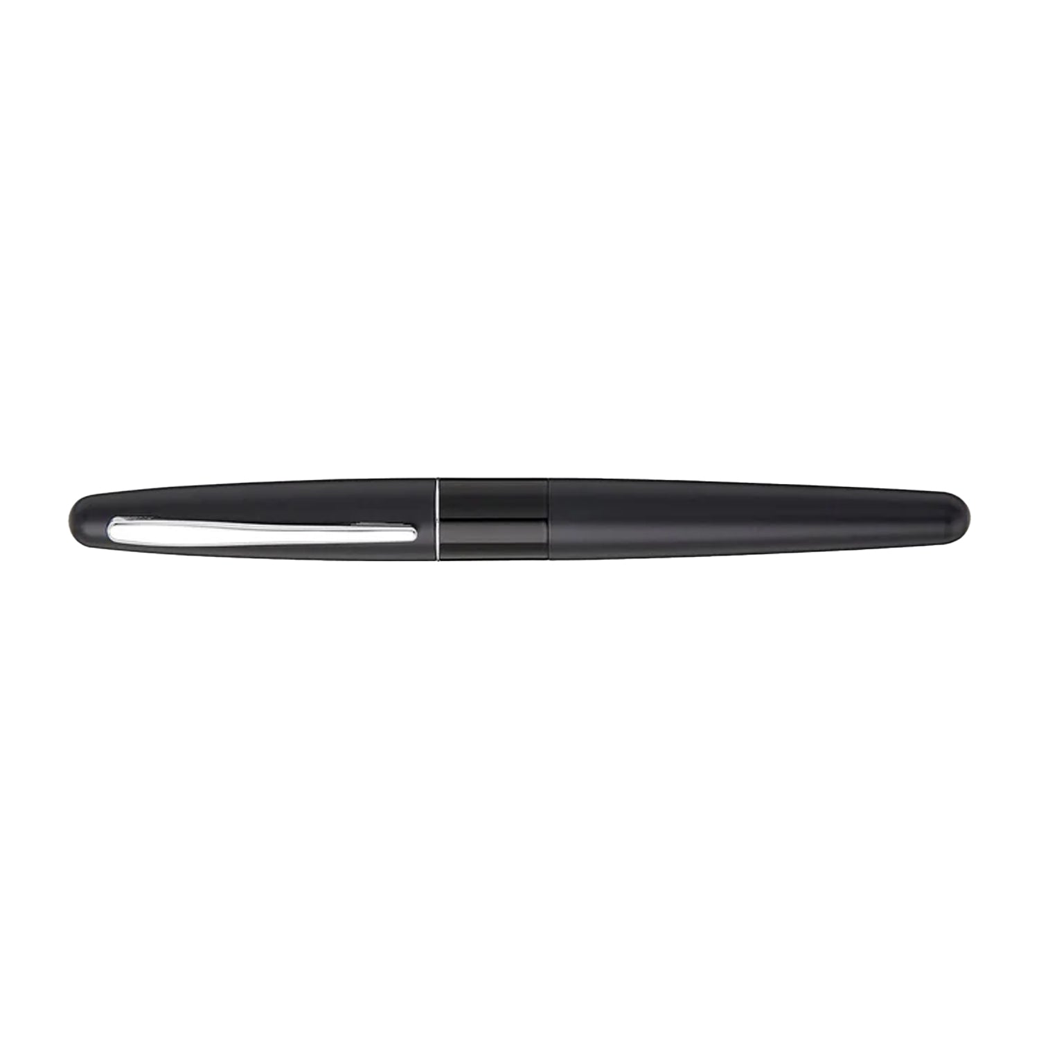 Pilot | MR | Stainless Steel | Fountain Pen | Black & Plain |  Medium