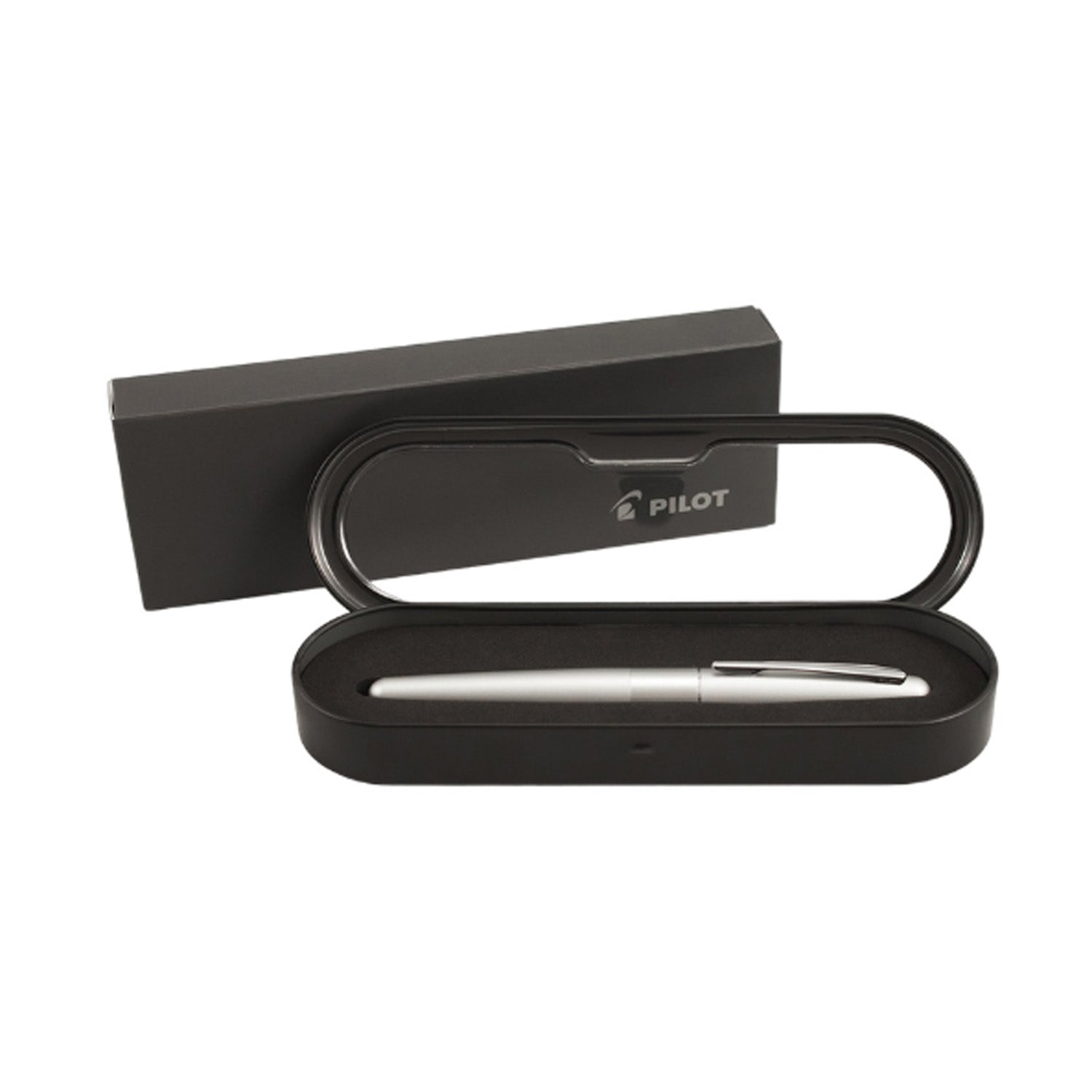 Pilot | MR | Stainless Steel | Fountain Pen | Silver & Plain | Broad
