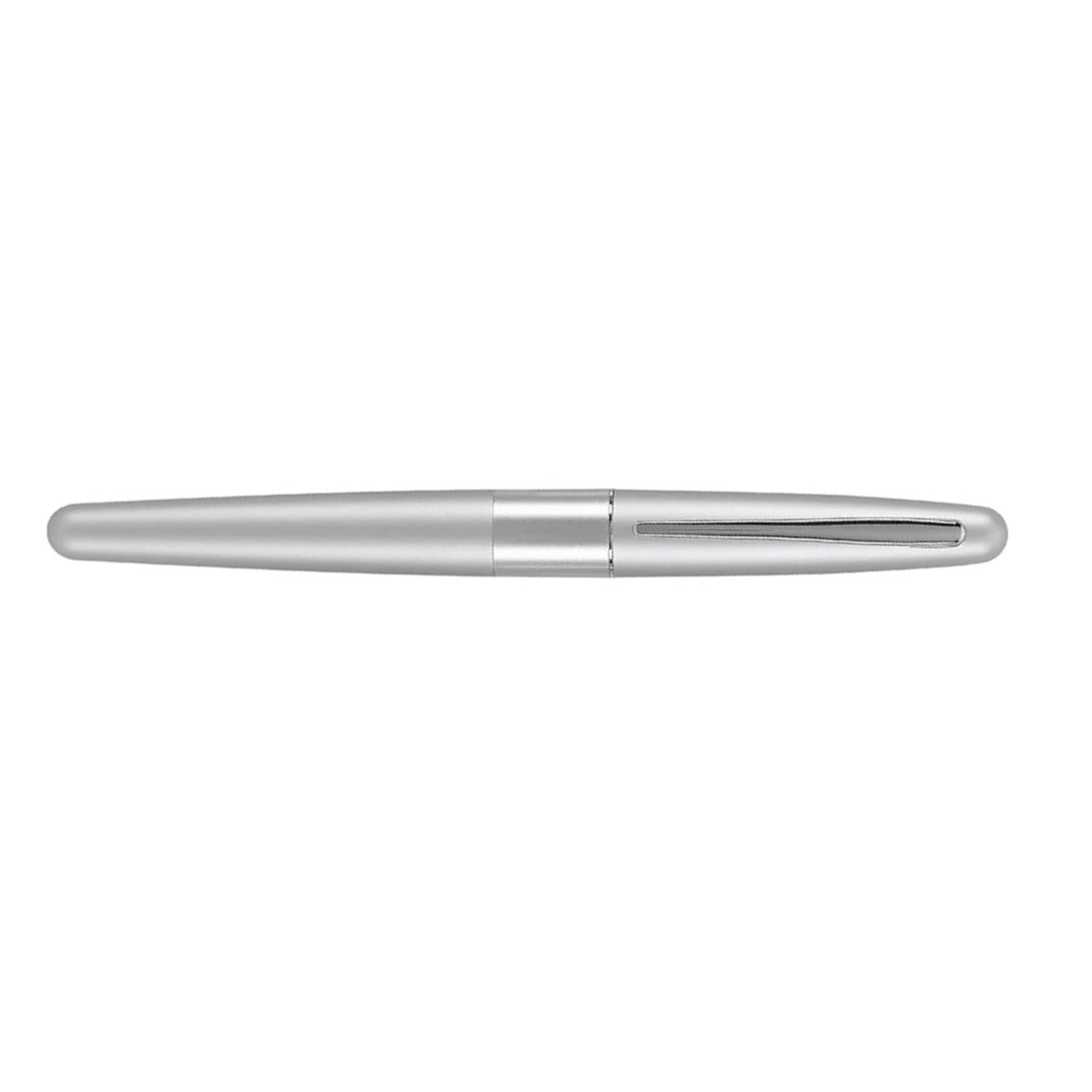 Pilot | MR | Stainless Steel | Fountain Pen | Silver & Plain | Broad