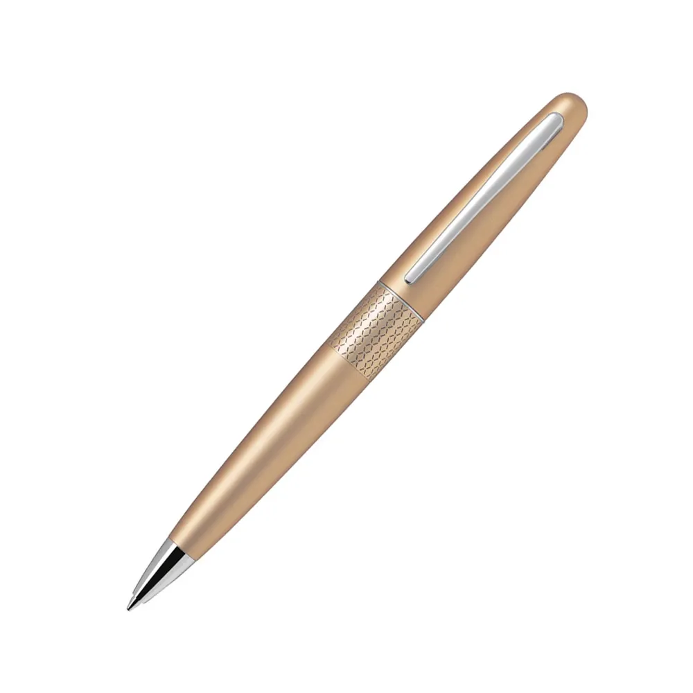 Pilot | MR | Stainless Steel | Ballpoint Pen Twist System | Gold & Zigzag