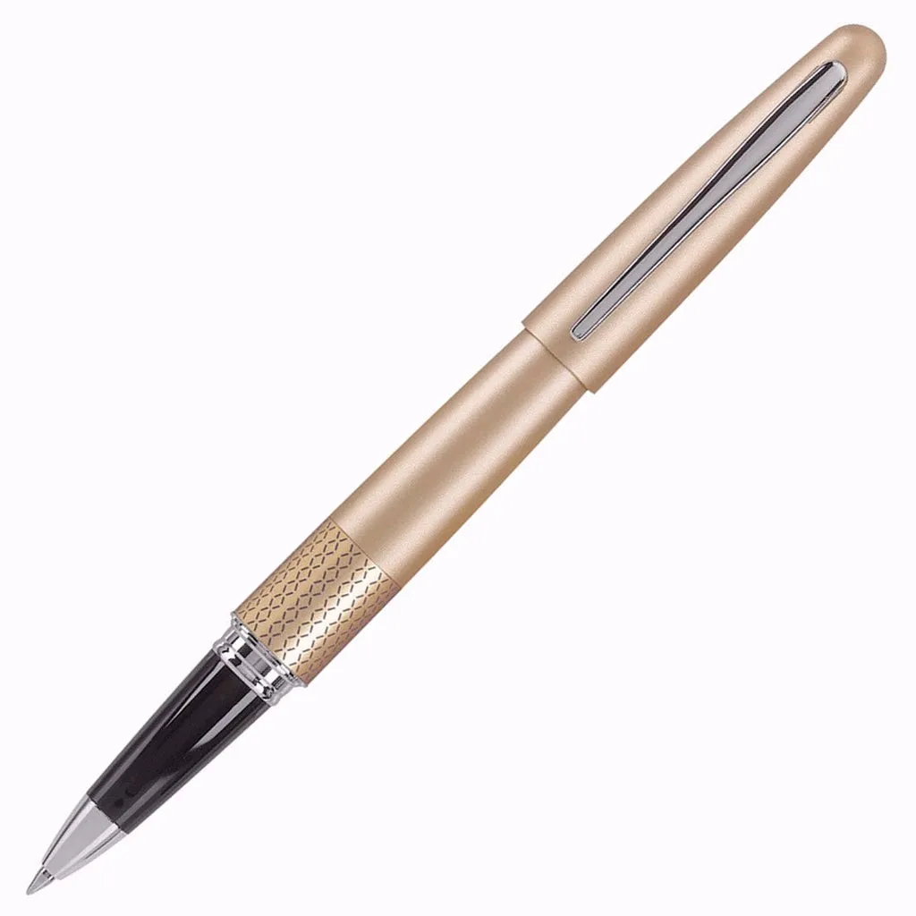 Pilot | MR | Stainless Steel | Roller Ball Pen Twist System | Gold & Zigzag