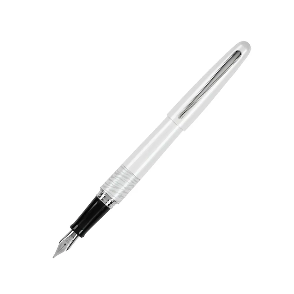 Pilot | MR ANIMAL COLLECTION | Stainless Steel | Fountain Pen | White Tiger | Fine
