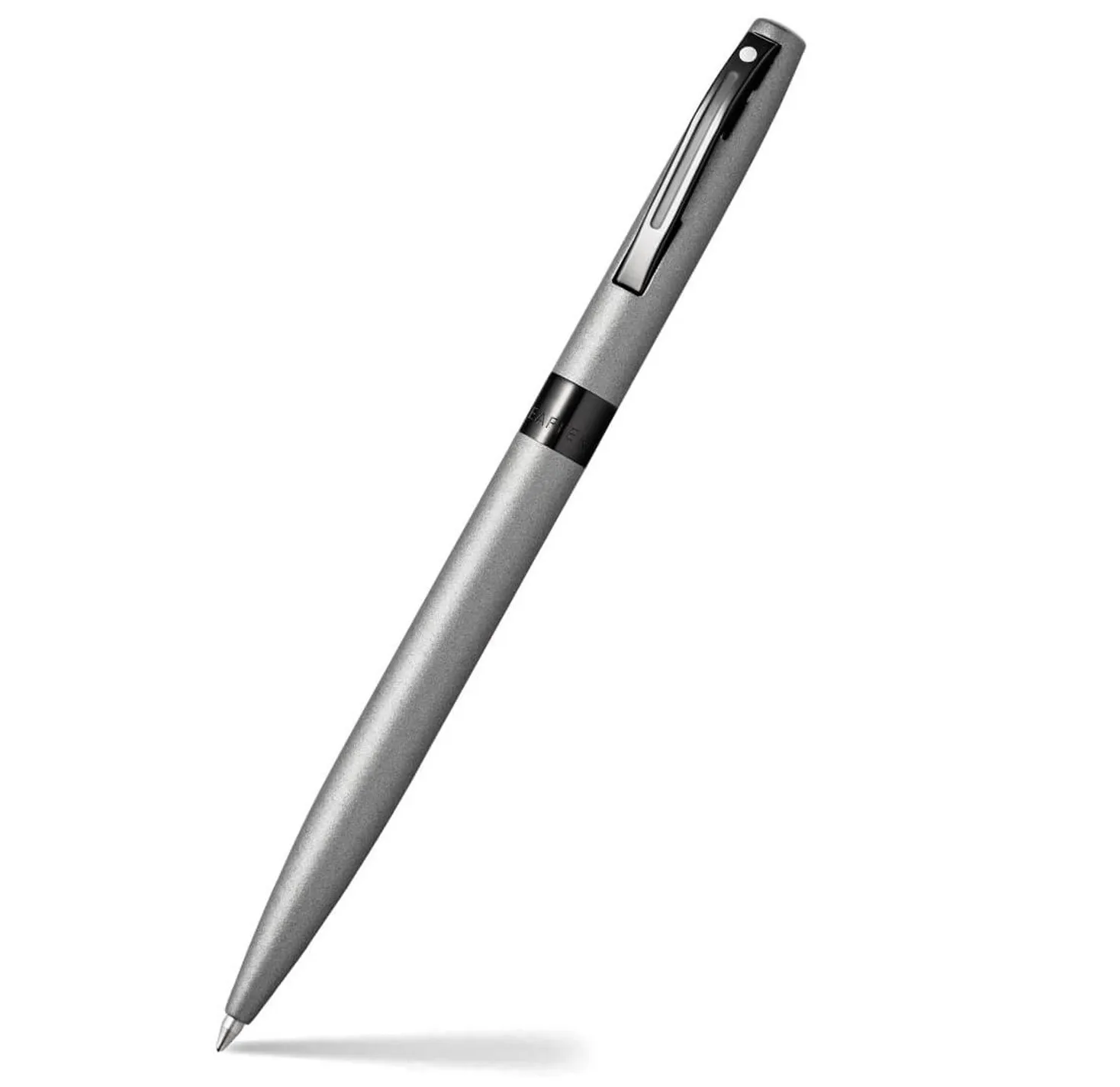 Sheaffer Cross Cross 9109 Reminder Lacquer Ballpoint Pen Matte Grey With Polished Black Pvd Trim