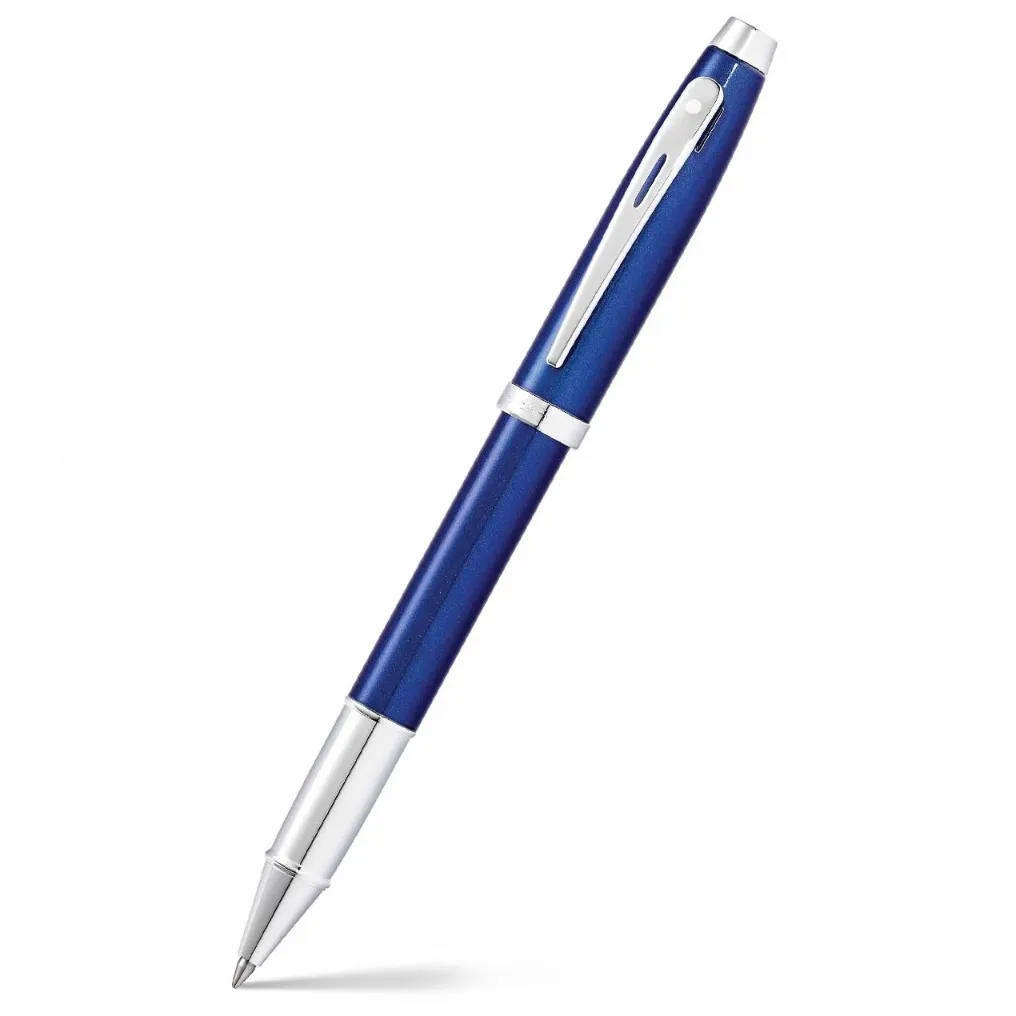 Sheaffer Gift 100 Rollerball Pen Glossy Blue with Chrome-Plated Trim | Luxury Pen Gift Set
