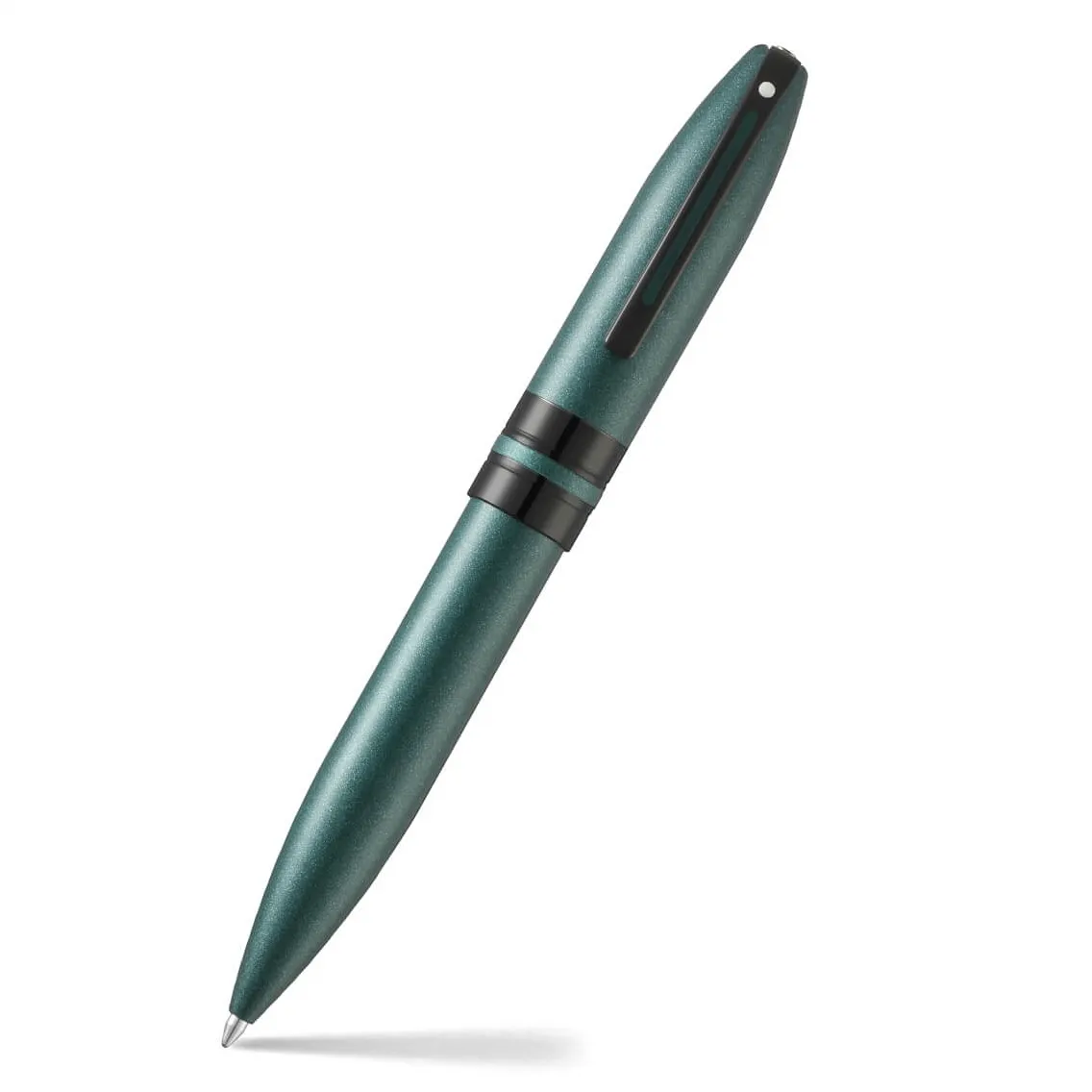 Sheaffer 9109 Icon Ballpoint Pen - Metallic Green with Glossy Black PVD Trim