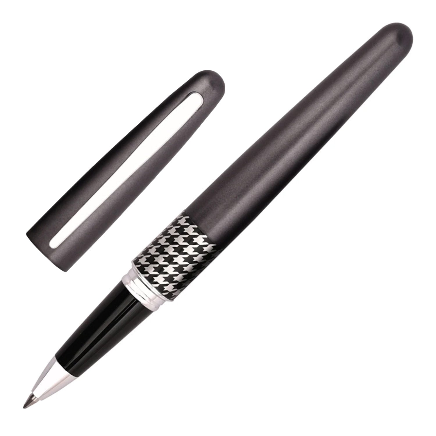 Pilot | MR RETRO POP COLLECTION | Stainless Steel | Roller Ball Pen| Houndstooth