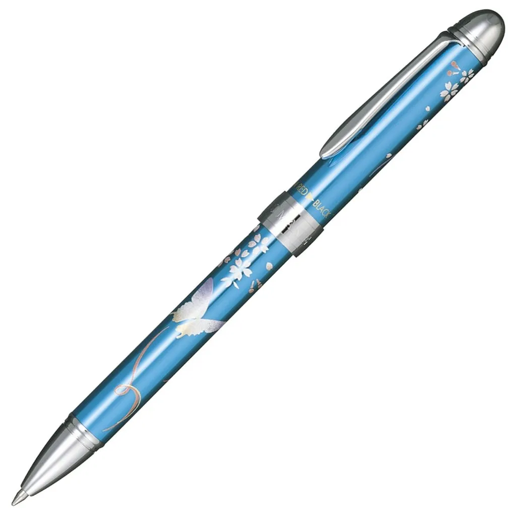 Sailor Yubi Maki-E Butterfly Metalic Blue CT Multi Functional Pen 16-0333-244