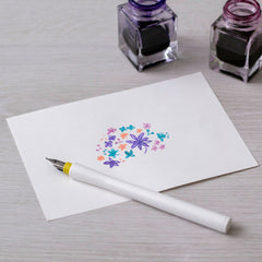 Sailor Hocoro Dip Pen (White - Fude) 12-0138-710