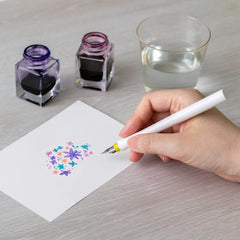 Sailor Hocoro Dip Pen (White - Fude) 12-0138-710