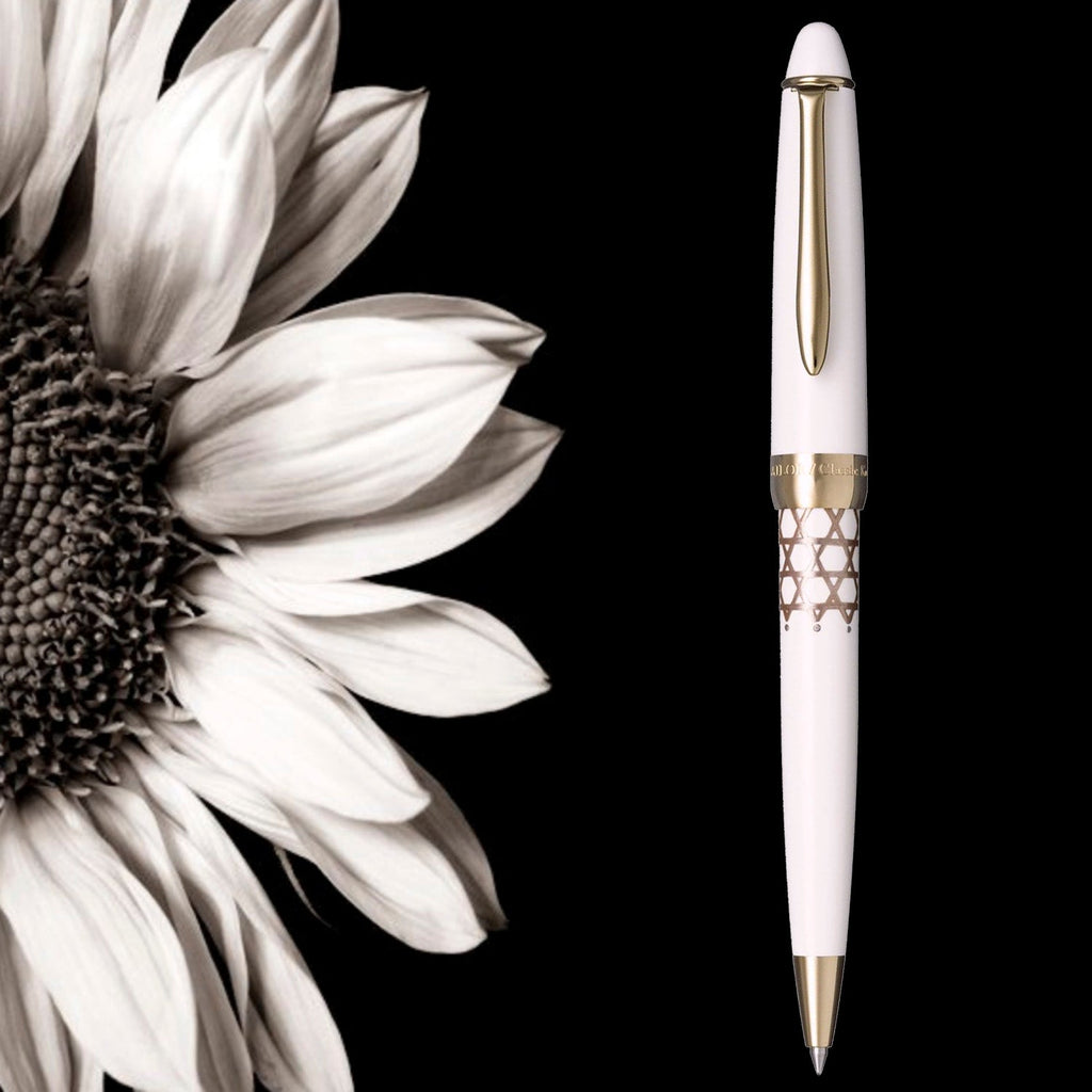Sailor Classic Ko Bamboo Mesh White Ballpoint Pen 15-2502-210