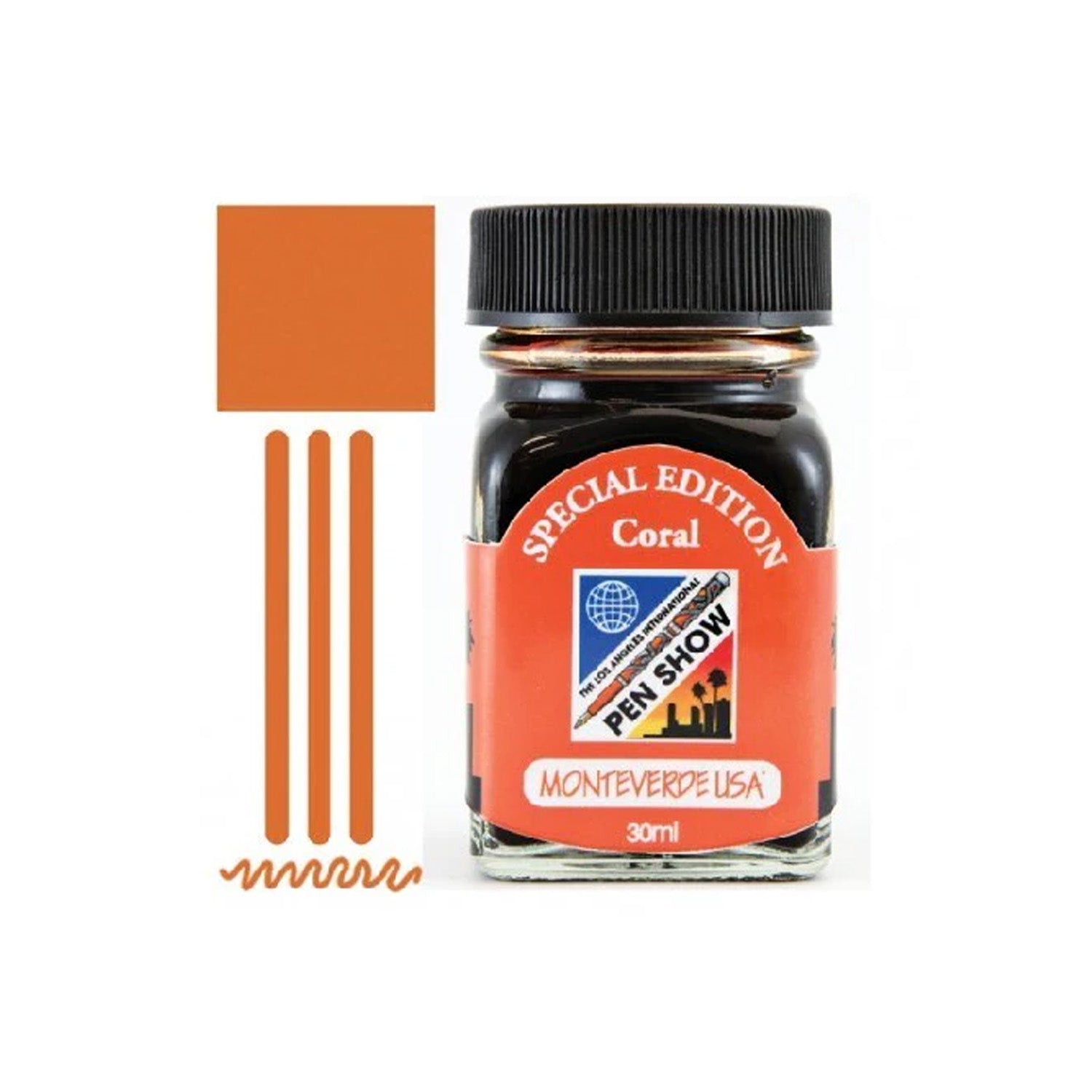 Monteverde 2019 LA Pen Show Coral Special Edition Ink Bottle - 30ml