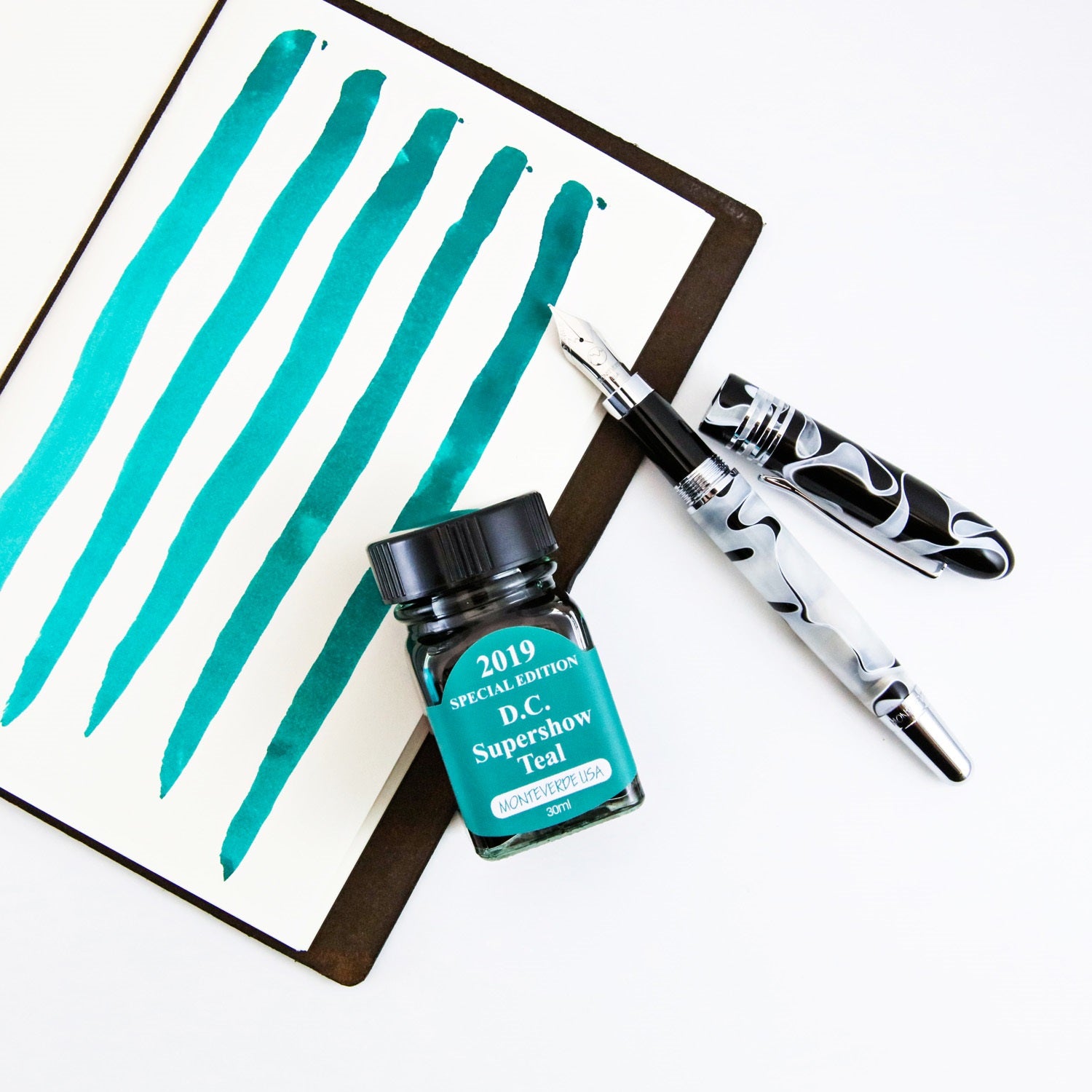 Monteverde 2019 D.C. Supershow Teal Special Edition Ink Bottle - 30ml