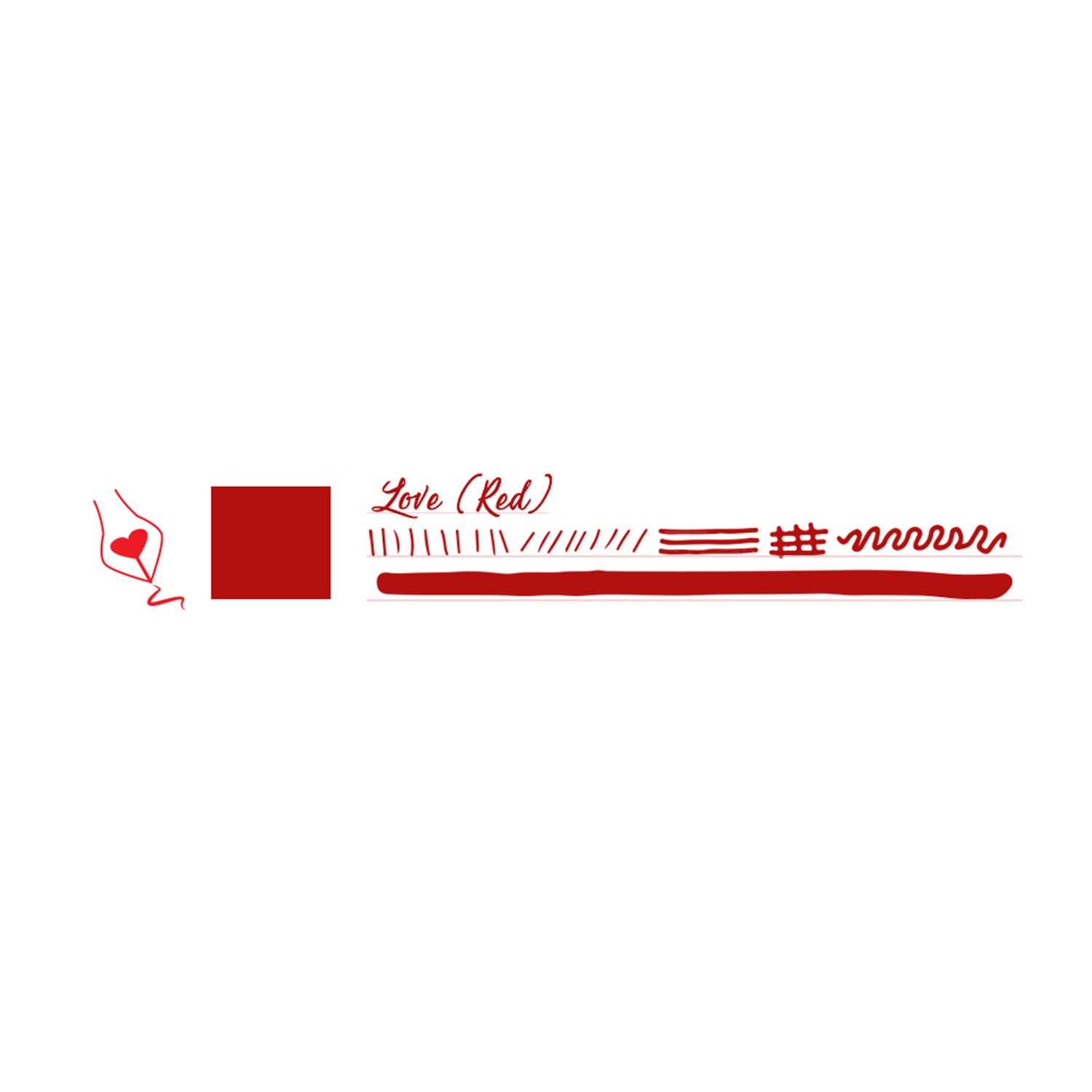 Monteverede Emotion Ink Bottle, Love Red - 30ml
