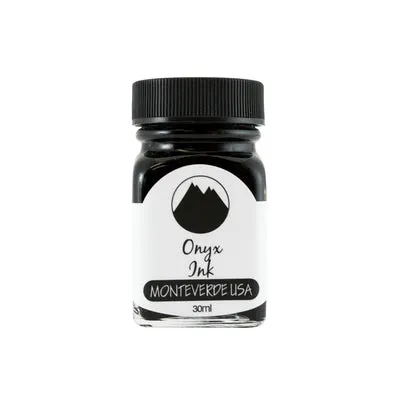 Monteverde Gemstone Onyx Ink Bottle, Black - 30ml