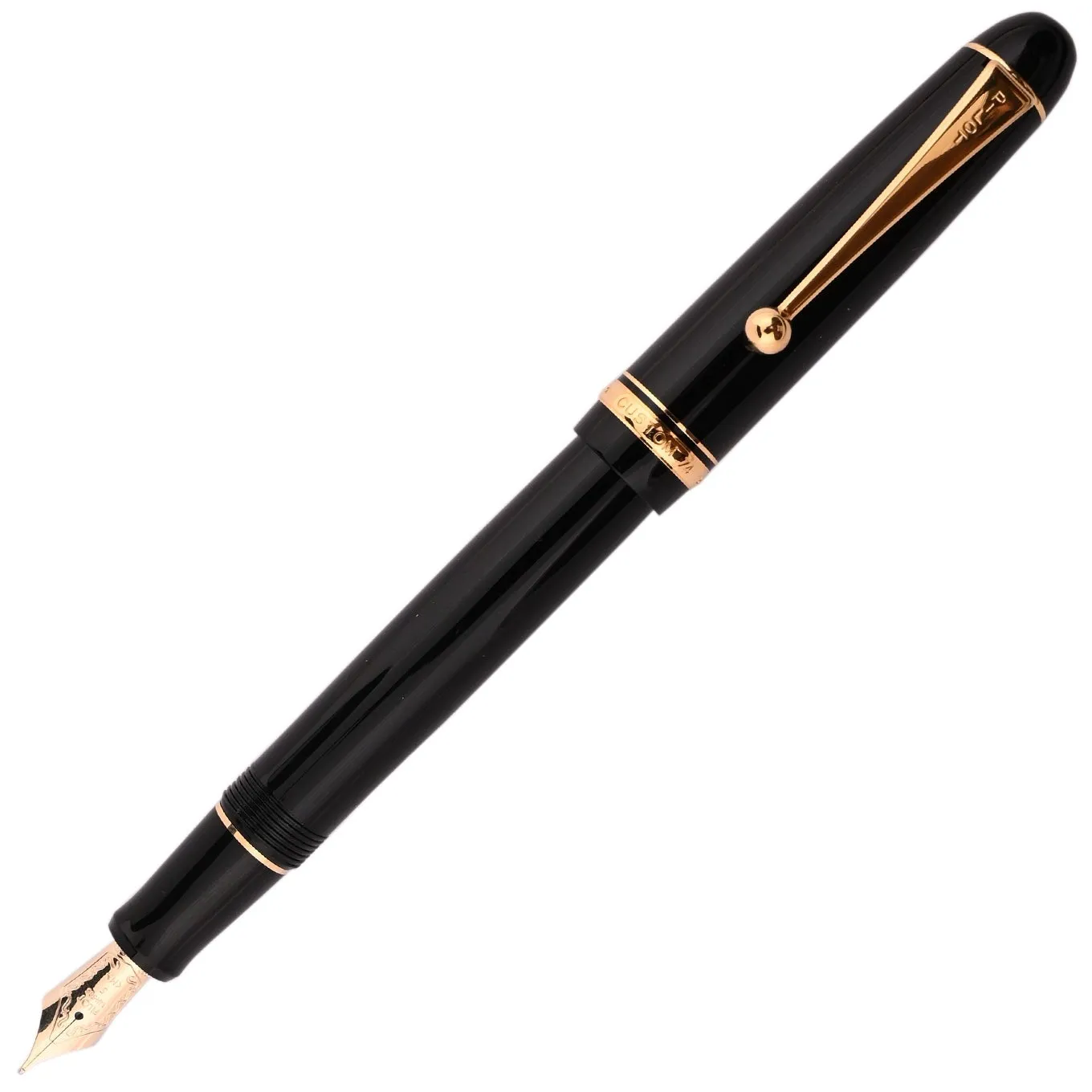 PILOT | CUSTOM 74 | 14K Gold| Fountain Pen | Black GT | Fine Medium