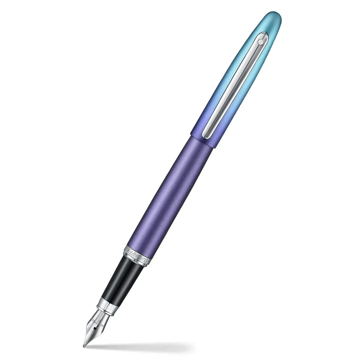 Sheaffer Expressions VFM 9430 Blue and Purple Pearlised Gradient Fountain Pen with Chrome Plated Trims - Fine
