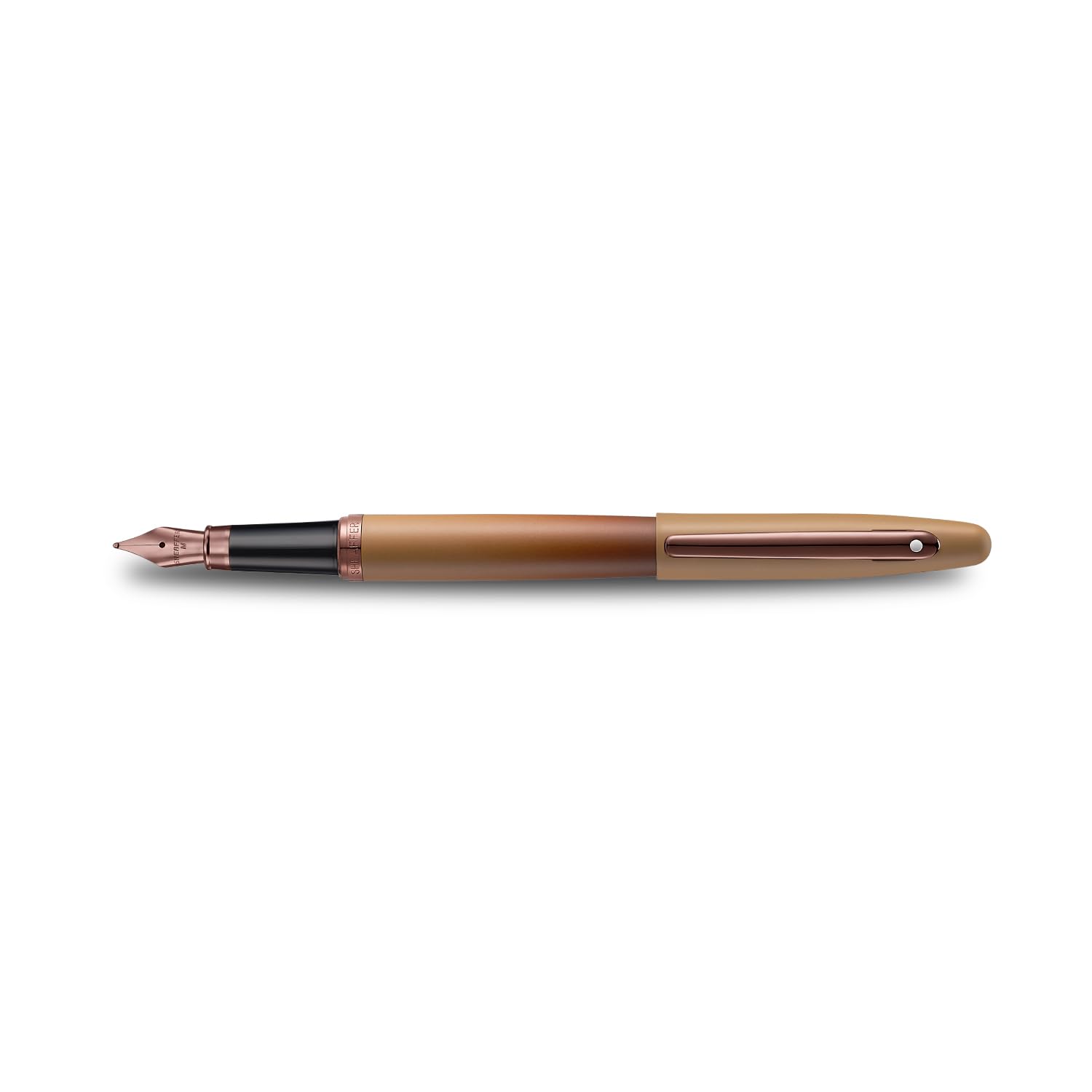 Sheaffer VFM 9428 Fountain Pen | Coffee Edition Matt Brown with Regal Brown PVD Trims | Medium Nib
