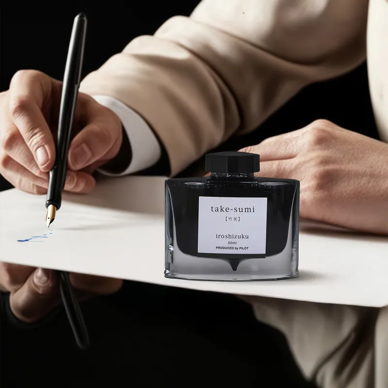 Pilot |IROSHIZUKU | Bottled ink for fountain pen | Bamboo Charcoal