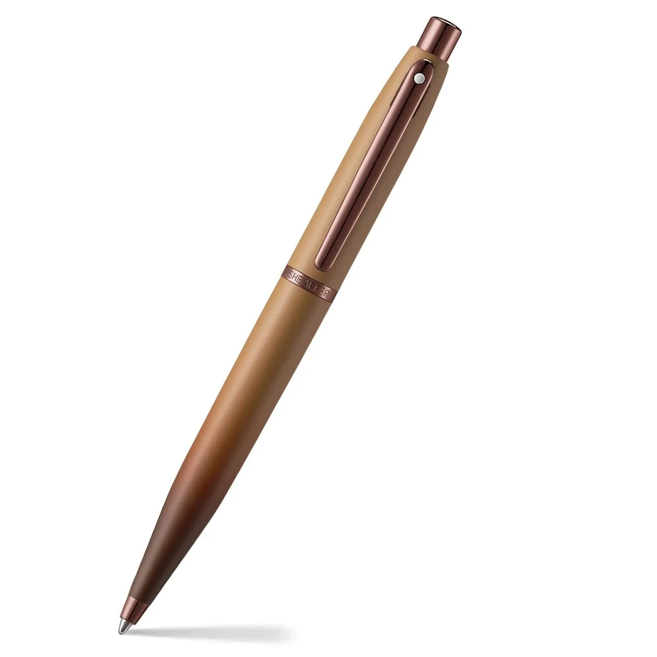 Sheaffer VFM 9428 Coffee Edition Matt Brown Ballpoint Pen with Regal Brown PVD Trims Premium Ball Pen