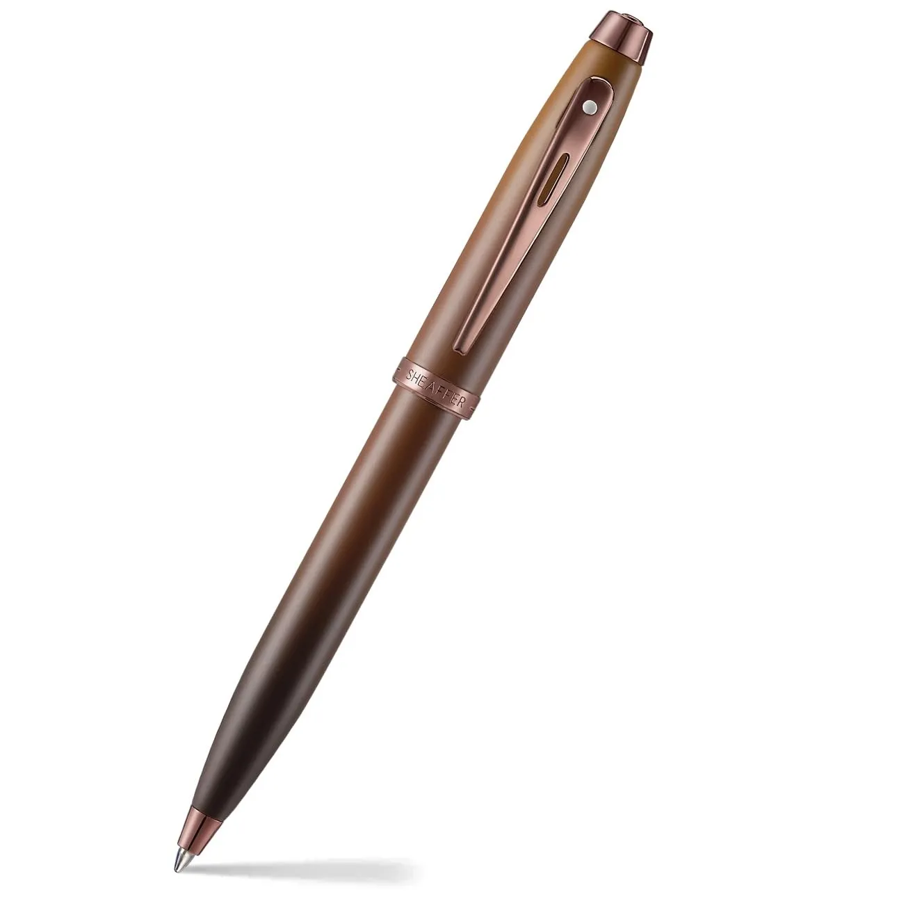 Sheaffer Gift 100 9374 Coffee Edition Matt Brown with Regal Brown PVD Trims Ballpoint Pen