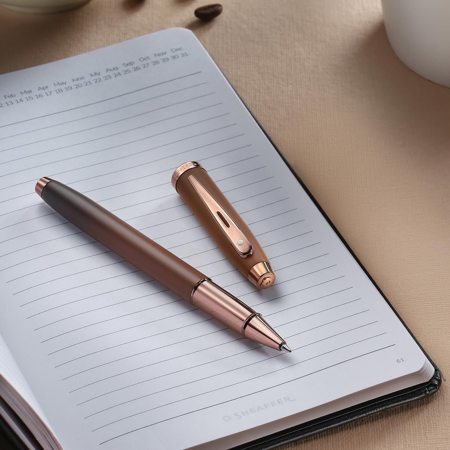 Sheaffer 100 9374 Coffee Edition Matt Brown Rollerball Pen