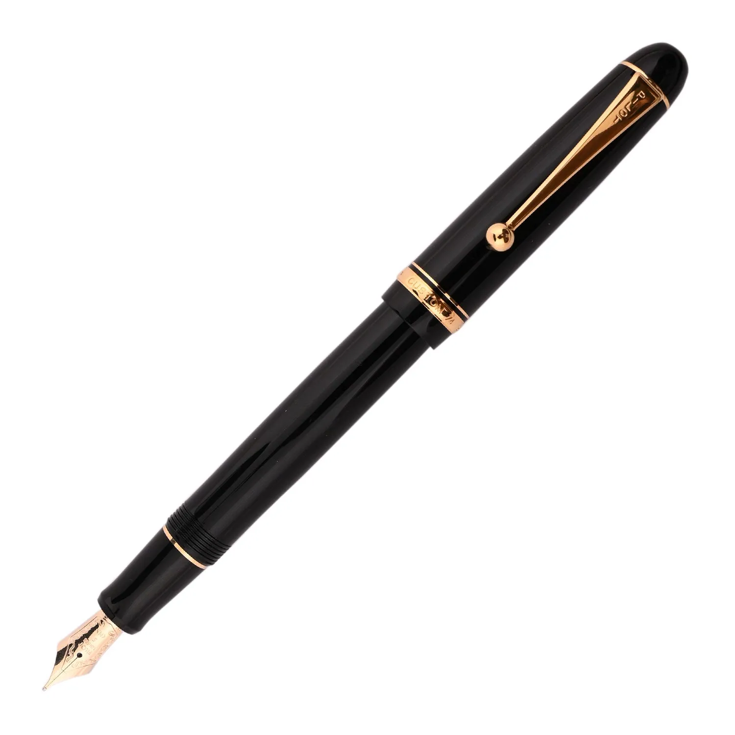 PILOT | CUSTOM 74 | 14K Gold| Fountain Pen | Black GT | Medium Fine