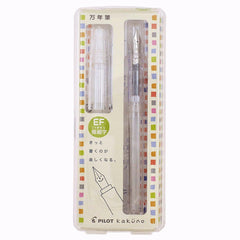 Pilot | KAKUNO | Stainless Steel | Fountain Pen | Clear | Broad