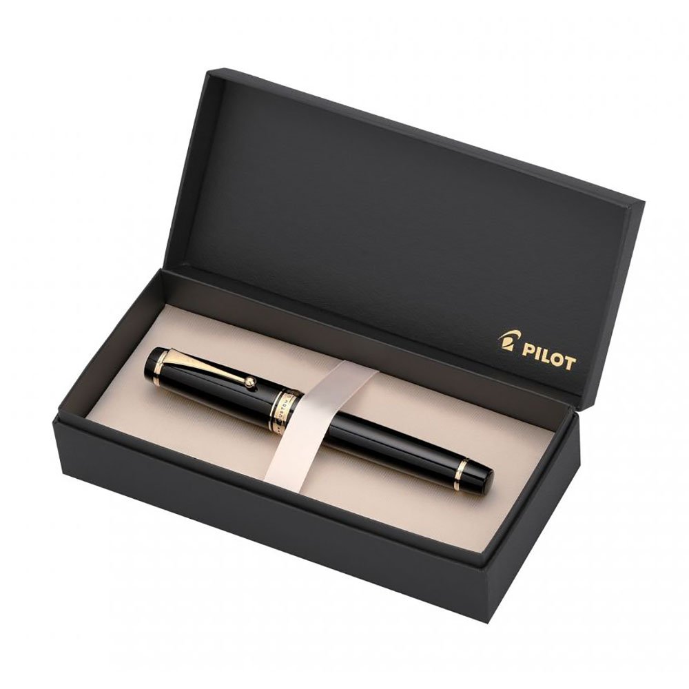 PILOT | CUSTOM URUSHI | 18K gold with rhodium plating Black | fountain pen | Fine Medium
