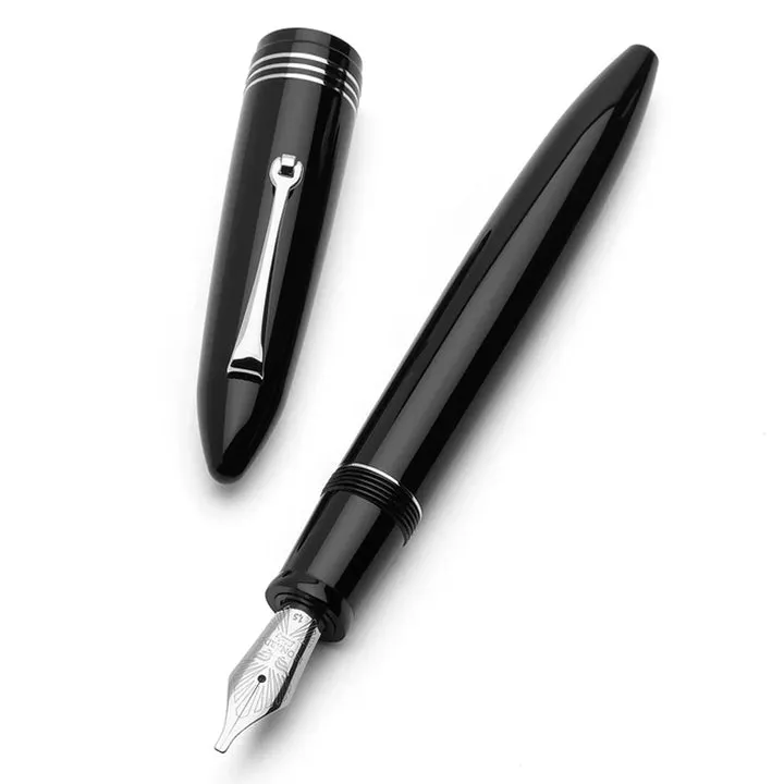 Leonardo Furore Notte Fountain Pen - Black CT Stub 1.5