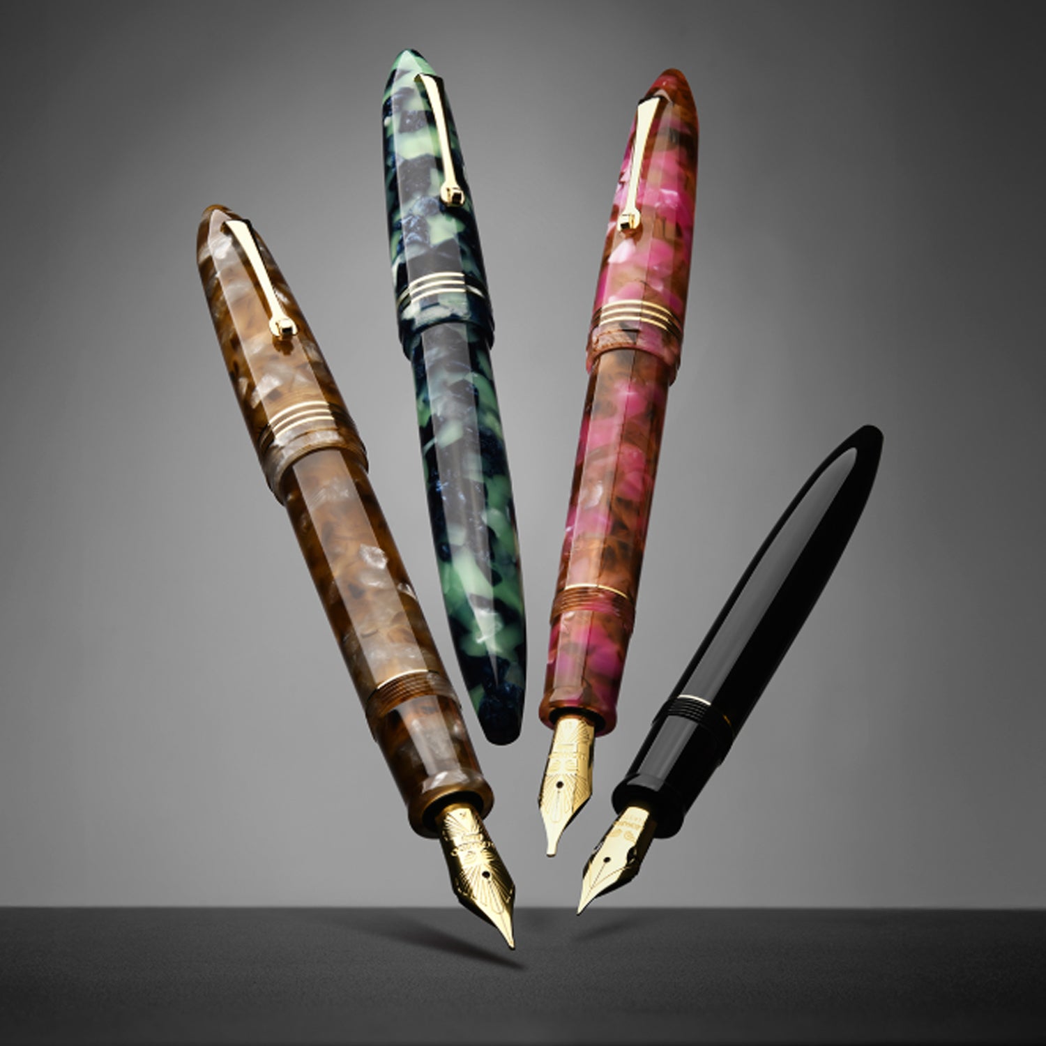 Leonardo Furore Notte Fountain Pen - Black CT FF