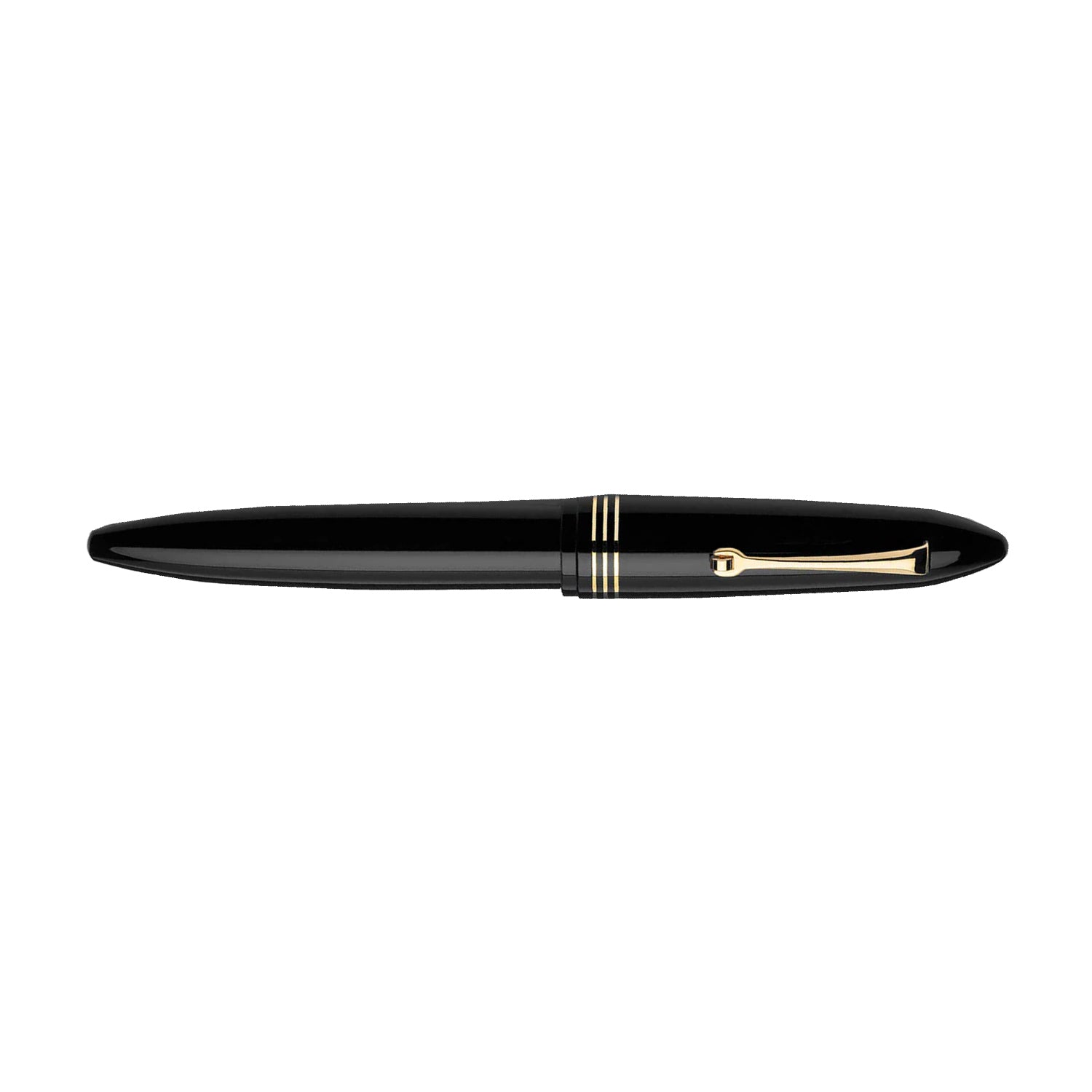 Leonardo Furore Notte Fountain Pen - Black GT Stub 1.5
