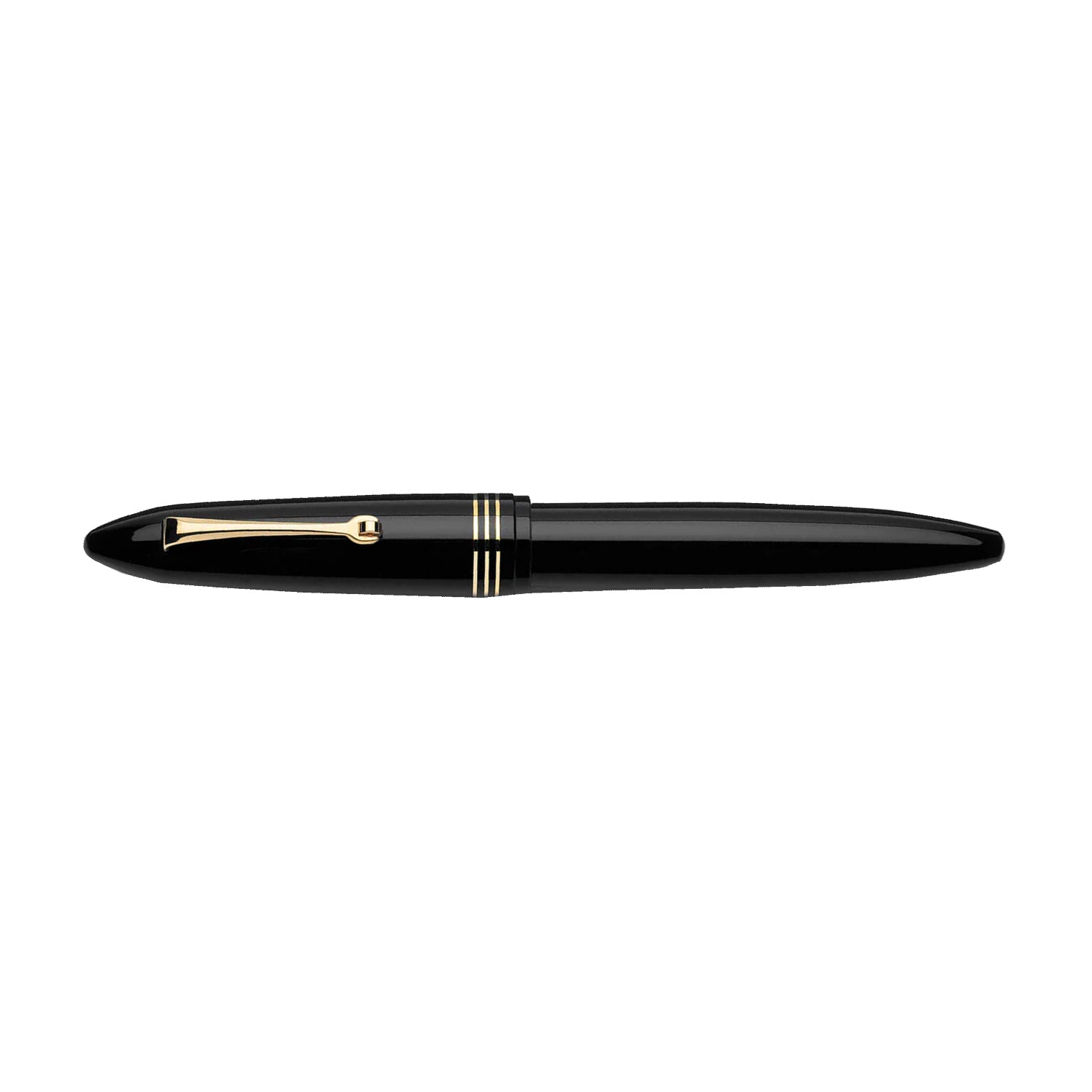 Leonardo Furore Notte Fountain Pen - Black GT Stub 1.5