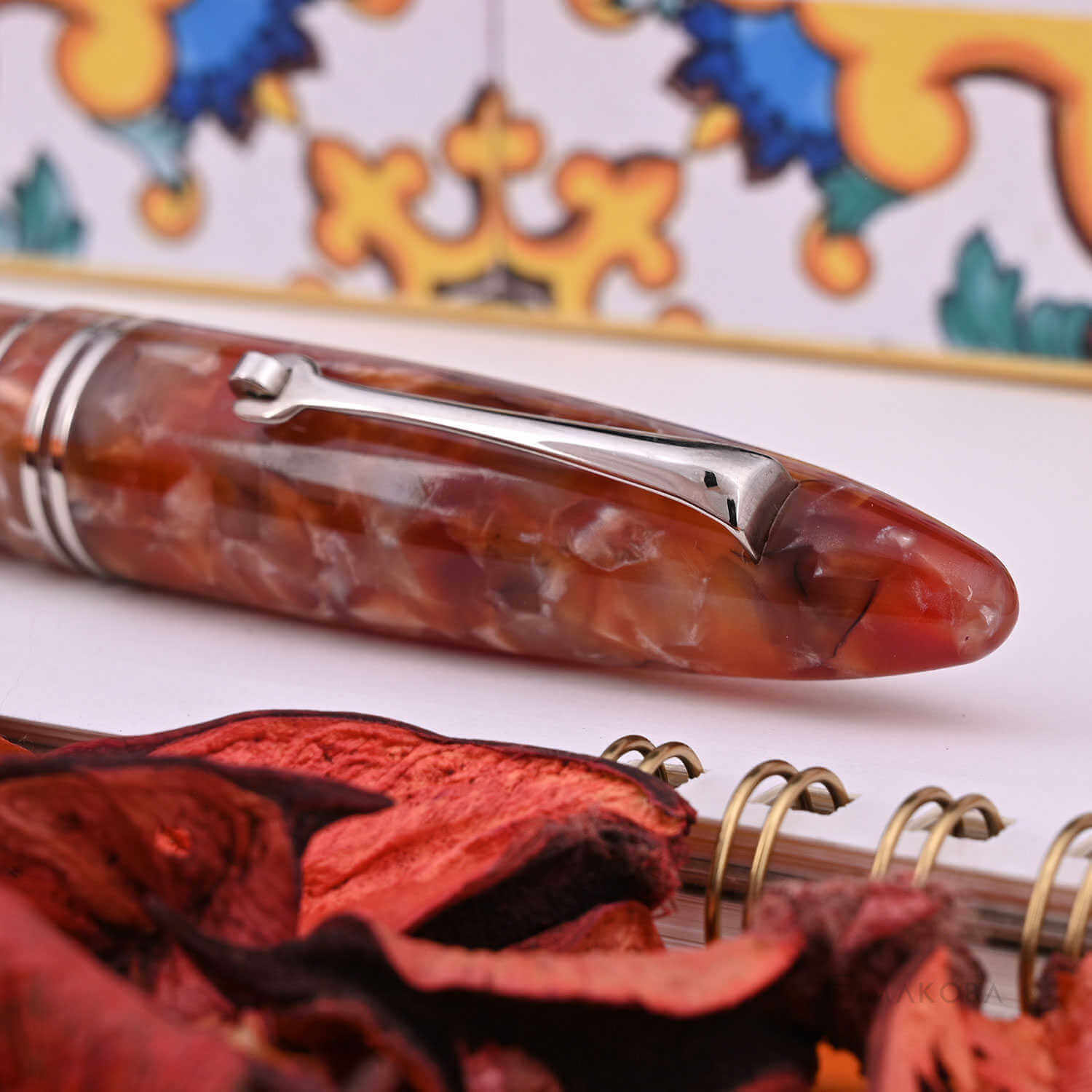 Leonardo Furore Fountain Pen - Zenzero Ginger CT Stub 1.1
