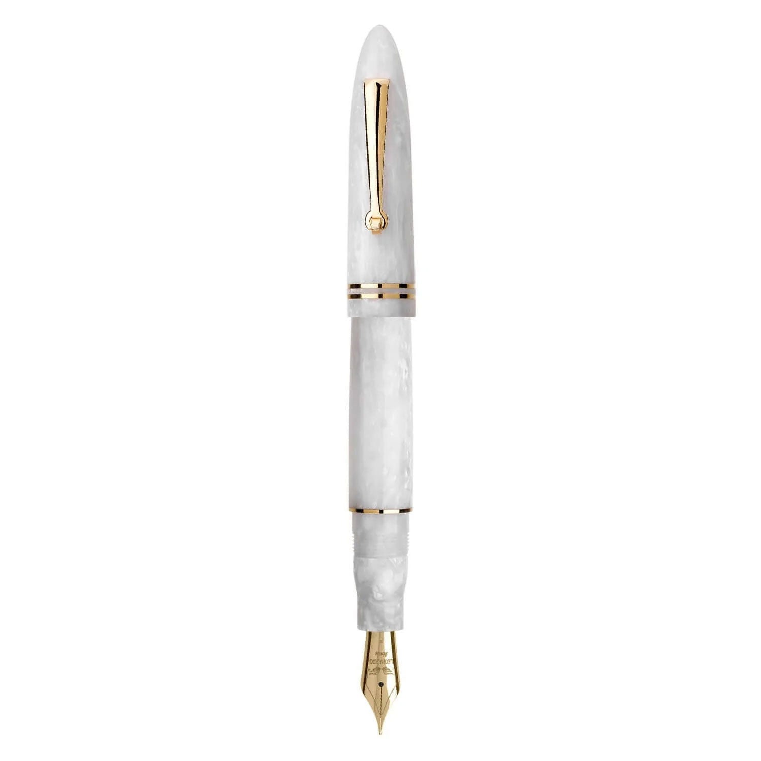 Leonardo Furore Fountain Pen - White Salt GT B