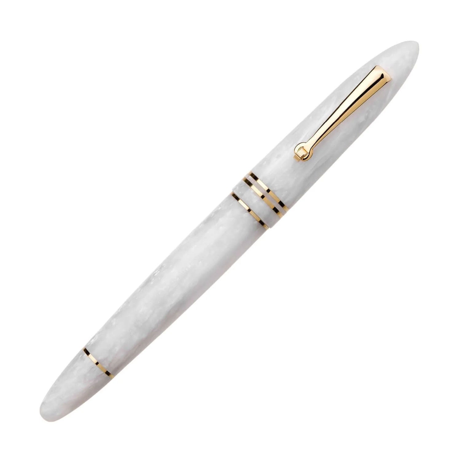 Leonardo Furore Fountain Pen - White Salt GT B