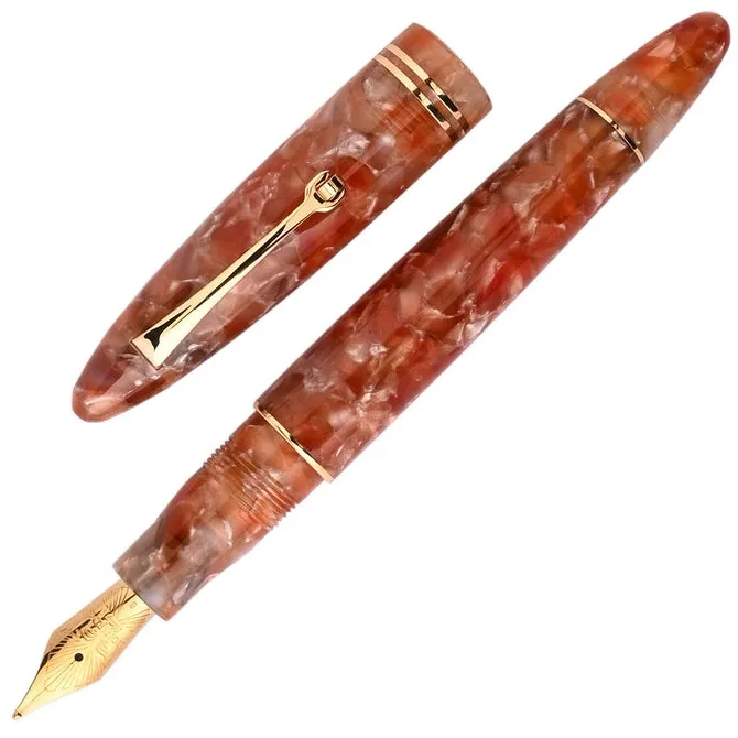 Leonardo Furore Fountain Pen - Zenzero Ginger GT EF