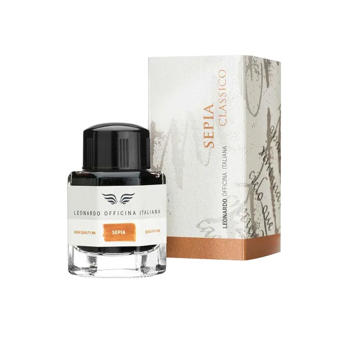 Leonardo Sepia Classico Ink Bottle, Brown - 40ml