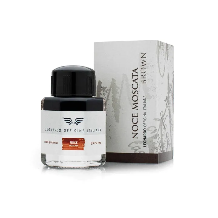 Leonardo Noce Moscata Ink Bottle, Brown - 40ml