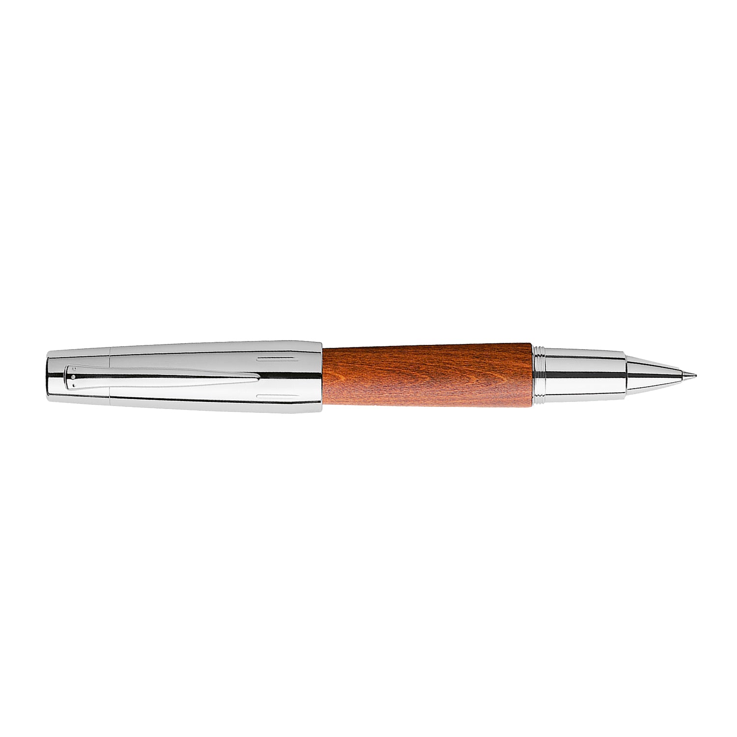 Faber-Castell E-motion Roller Ball Pen - Pearwood Reddish Brown CT