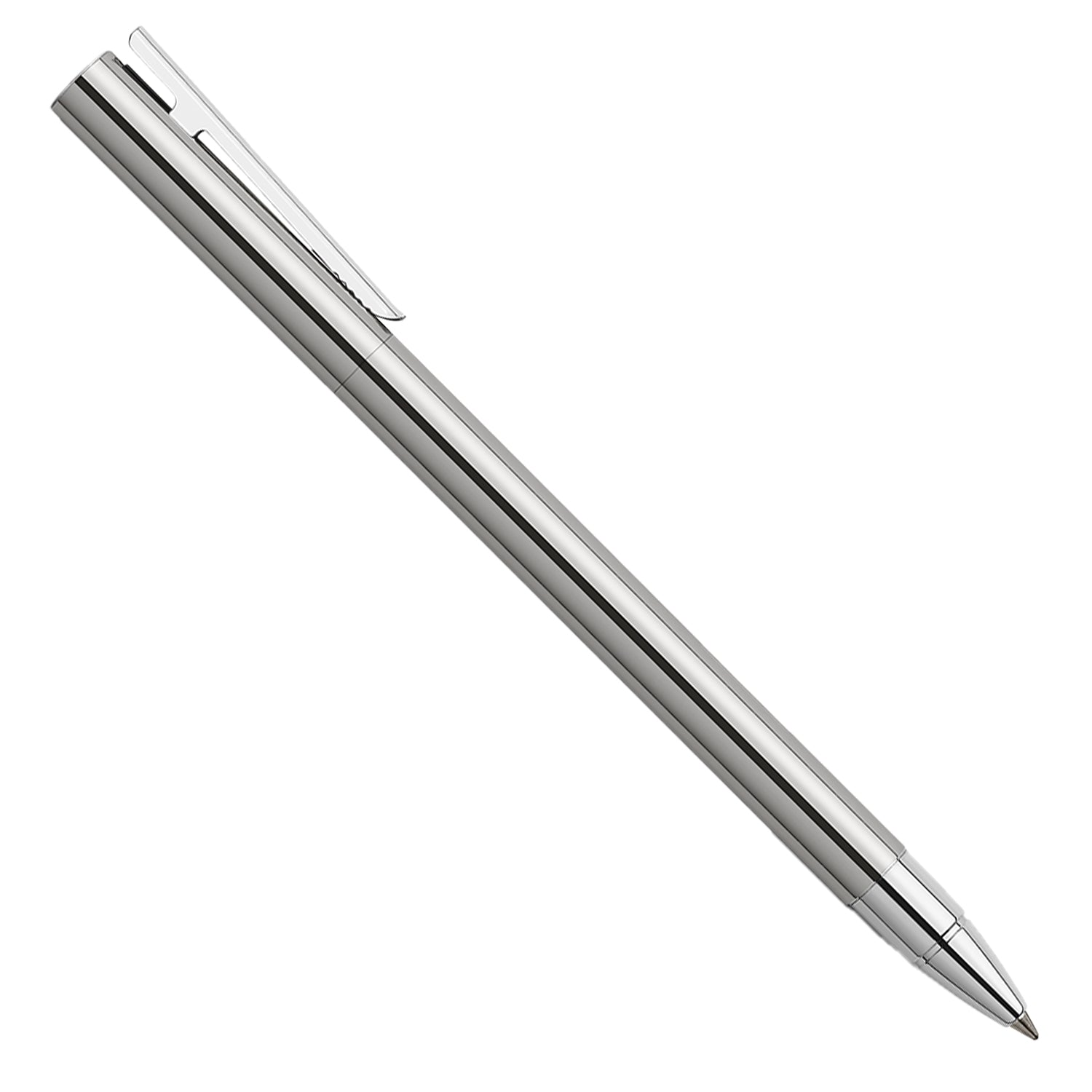 Faber-Castell Neo Slim Roller Ball Pen - Matte Stainless Steel CT