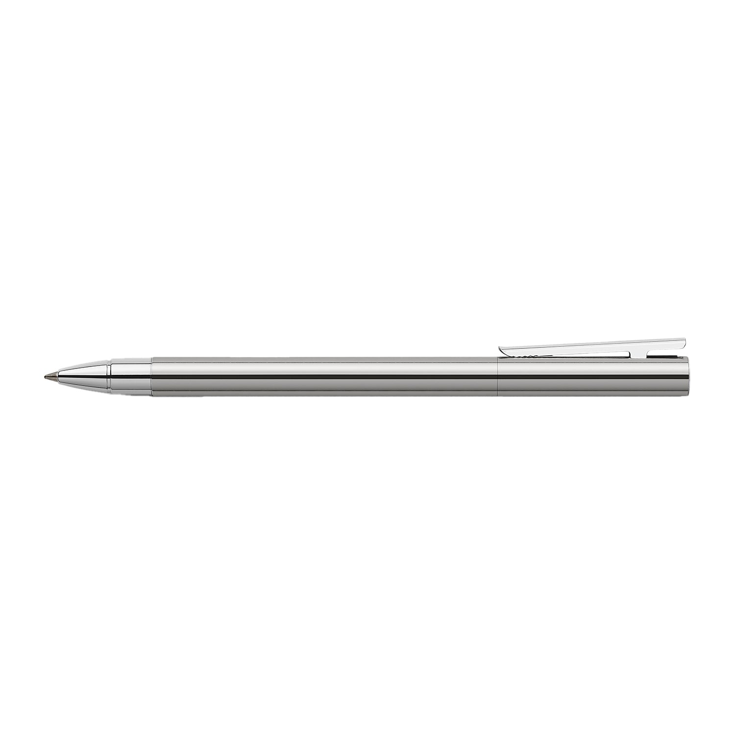 Faber-Castell Neo Slim Roller Ball Pen - Matte Stainless Steel CT
