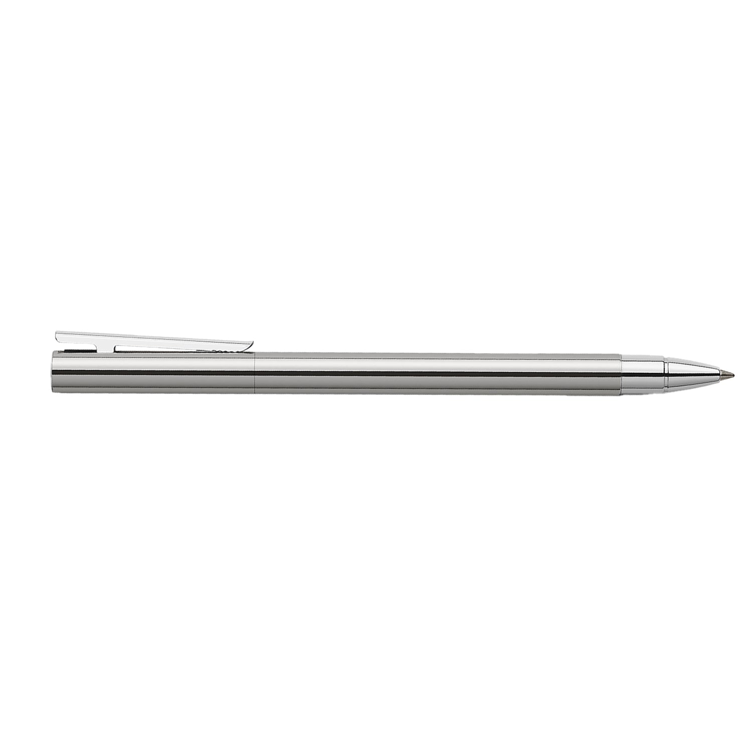 Faber-Castell Neo Slim Roller Ball Pen - Matte Stainless Steel CT
