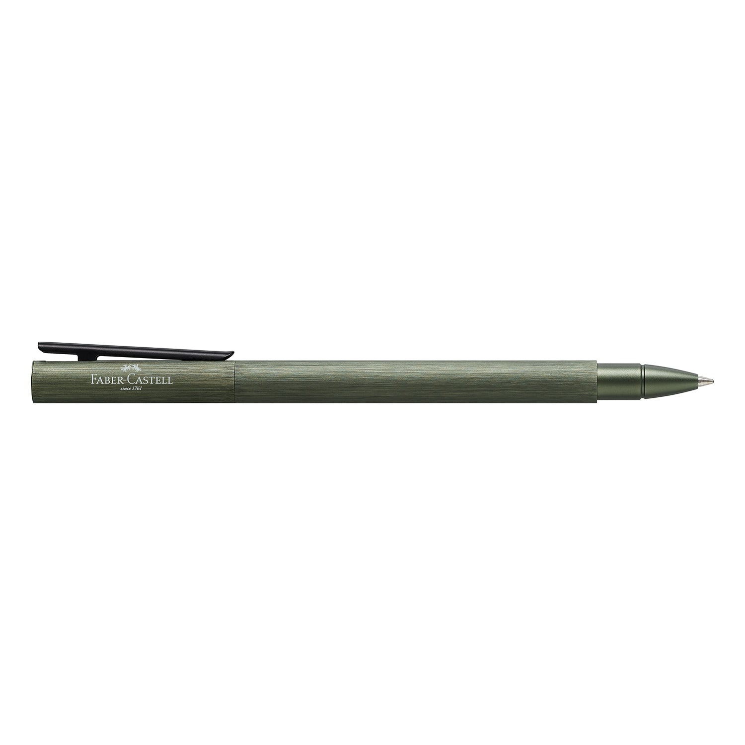 Faber-Castell Neo Slim Roller Ball Pen - Aluminium Olive Green BT