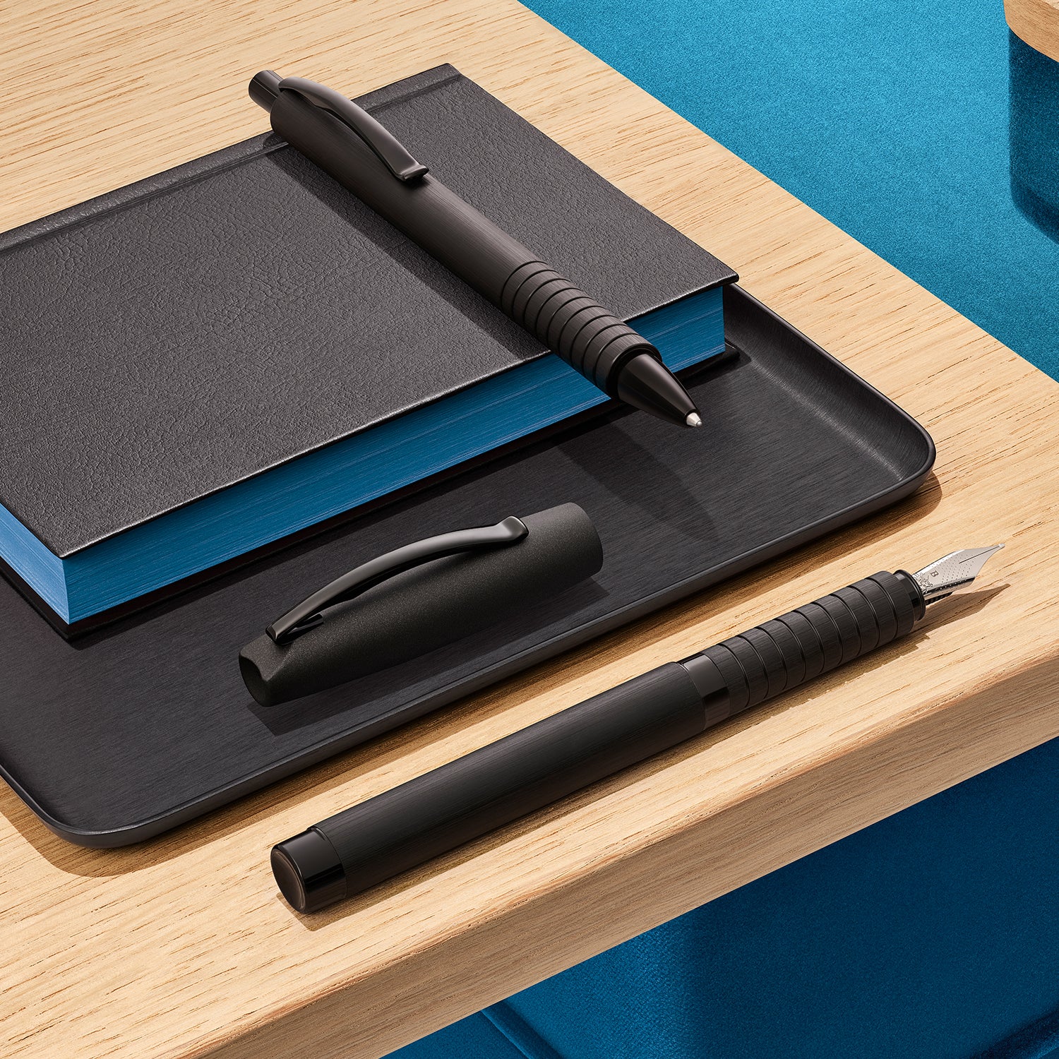 Faber-Castell Essentio Ball Pen - Aluminium Black RT