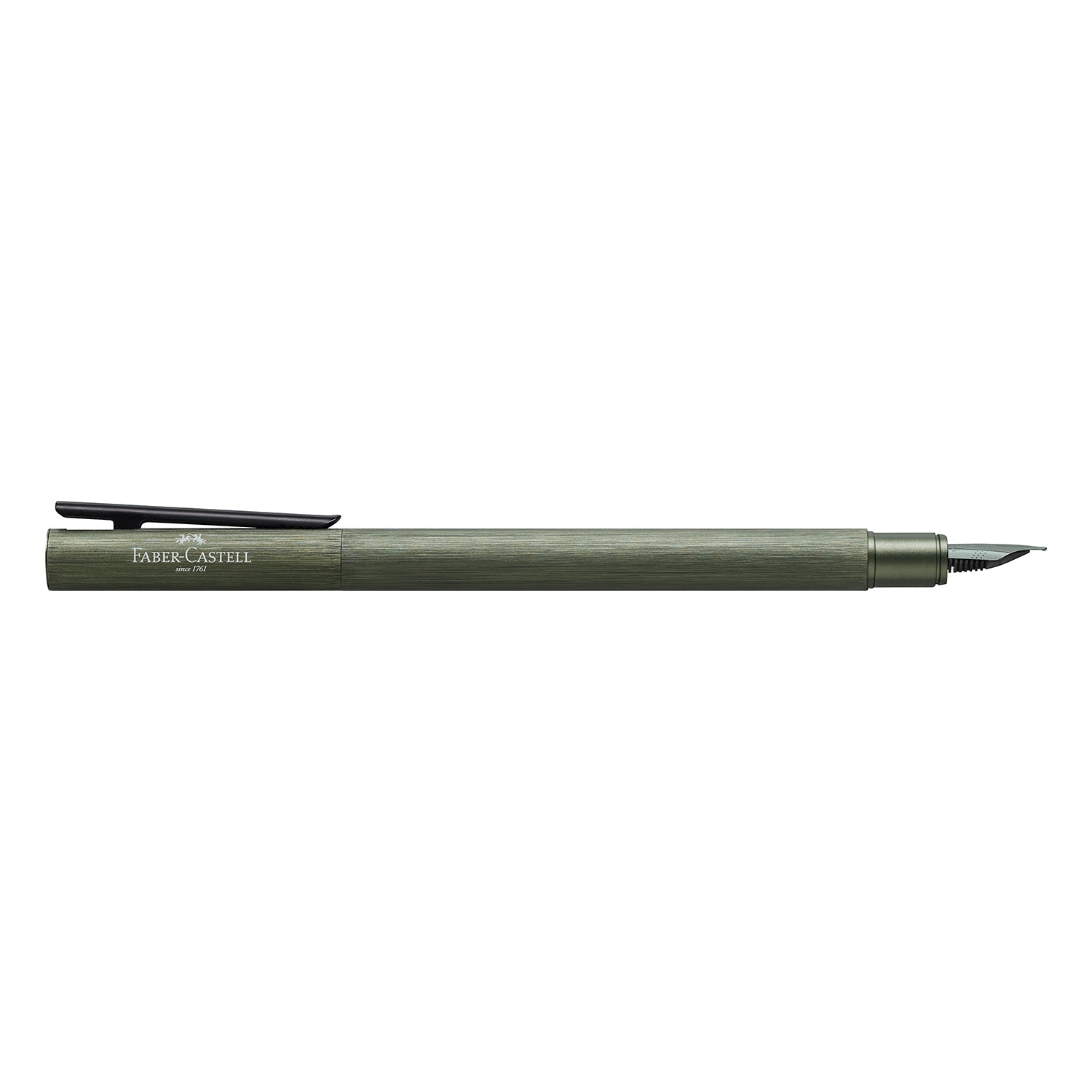Faber-Castell Neo Slim Fountain Pen - Aluminium Olive Green BT