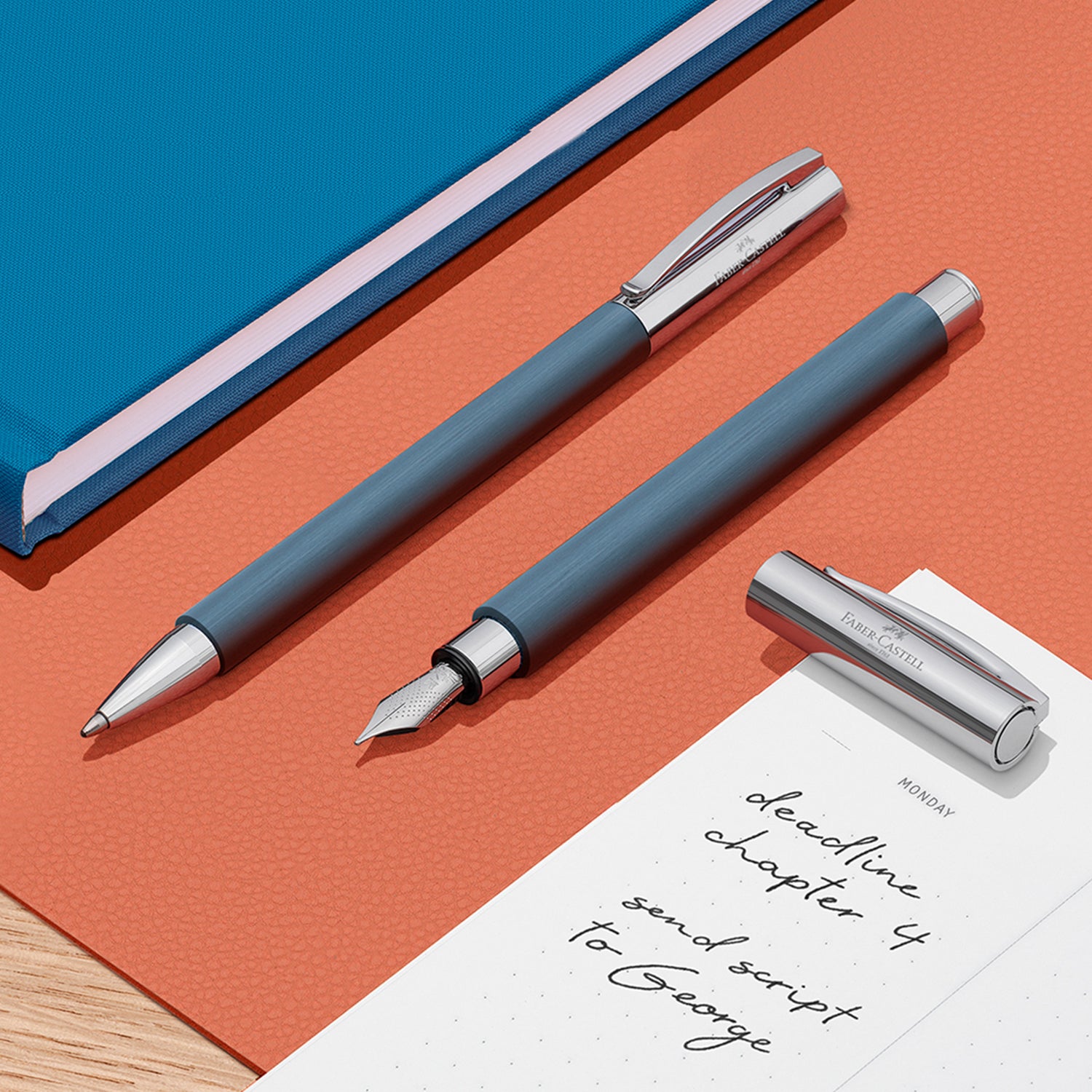 Faber-Castell Ambition Ball Pen - Resin Blue CT