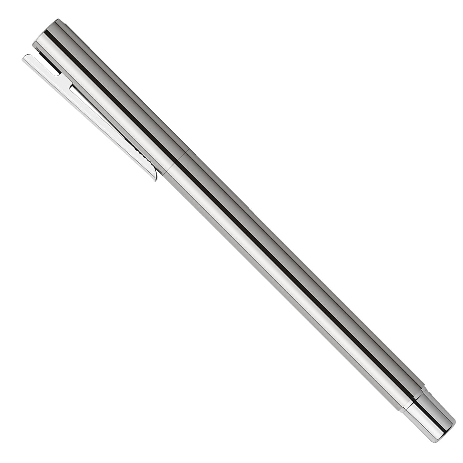 Faber-Castell Neo Slim Fountain Pen - Shiny Stainless Steel CT B