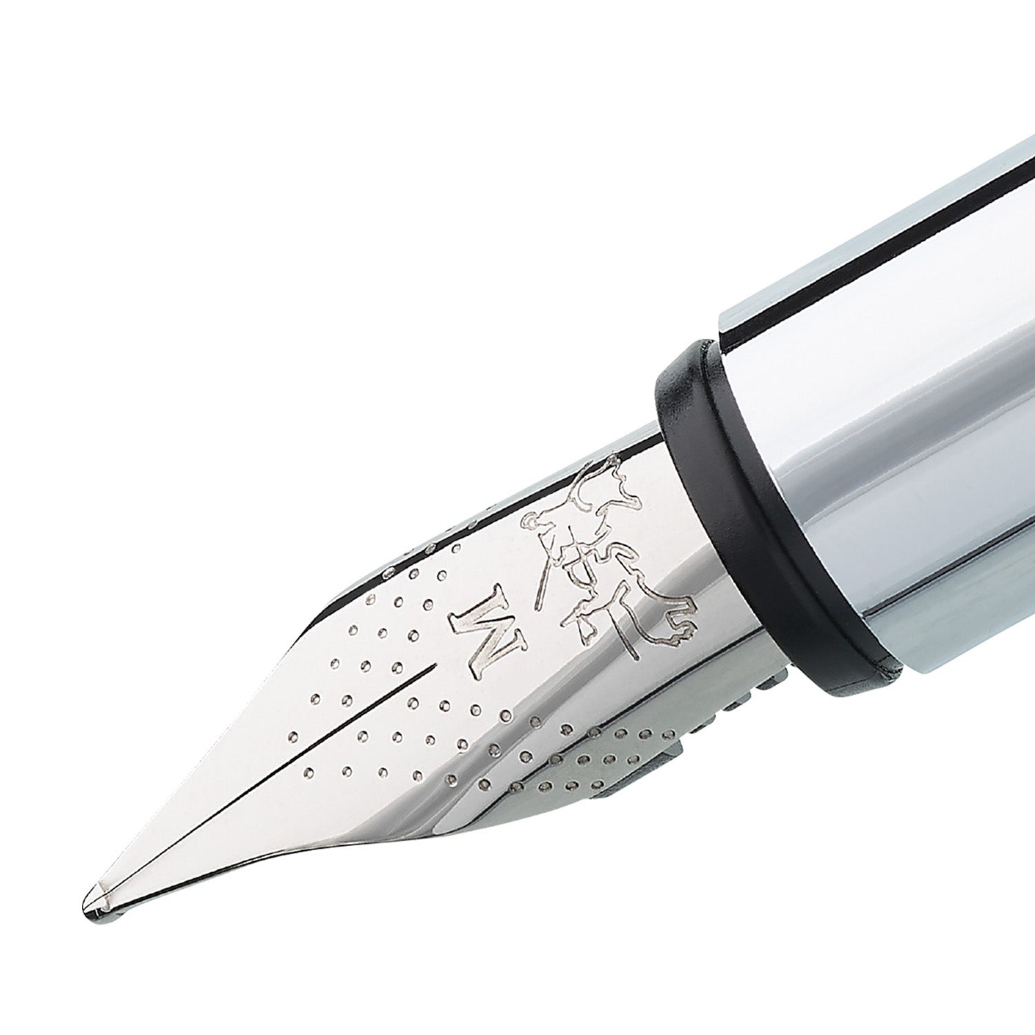 Faber-Castell Neo Slim Fountain Pen - Shiny Stainless Steel CT B
