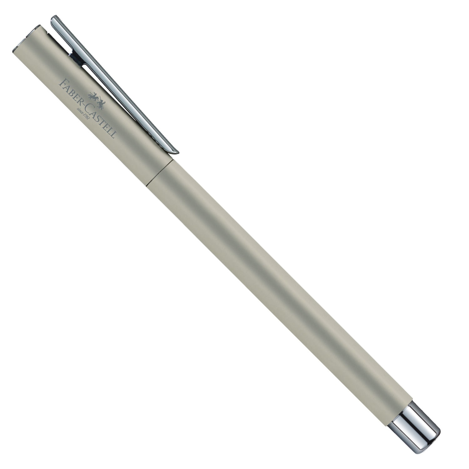 Faber-Castell Neo Slim Fountain Pen - Matte Stainless Steel CT EF