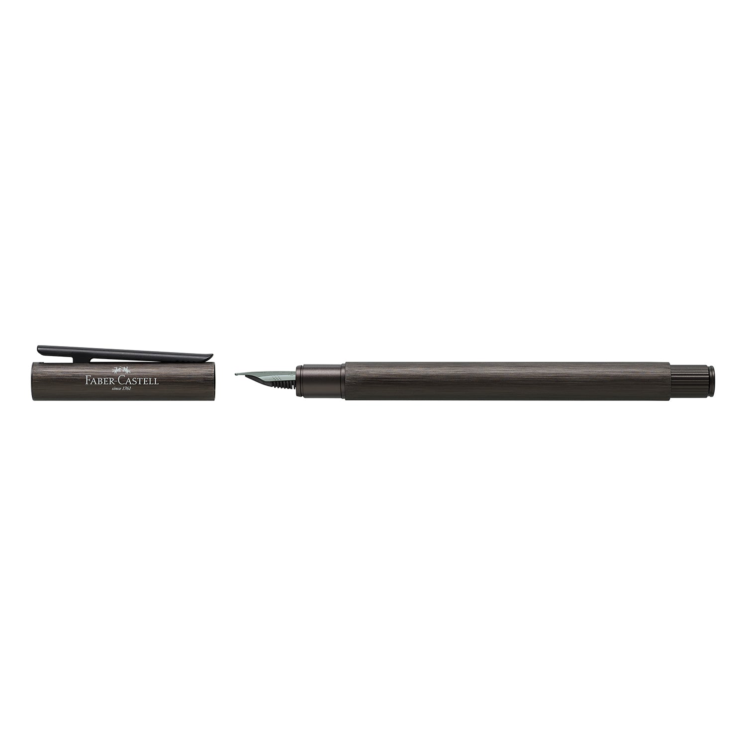 Faber-Castell Neo Slim Fountain Pen - Aluminium Gunmetal BT EF